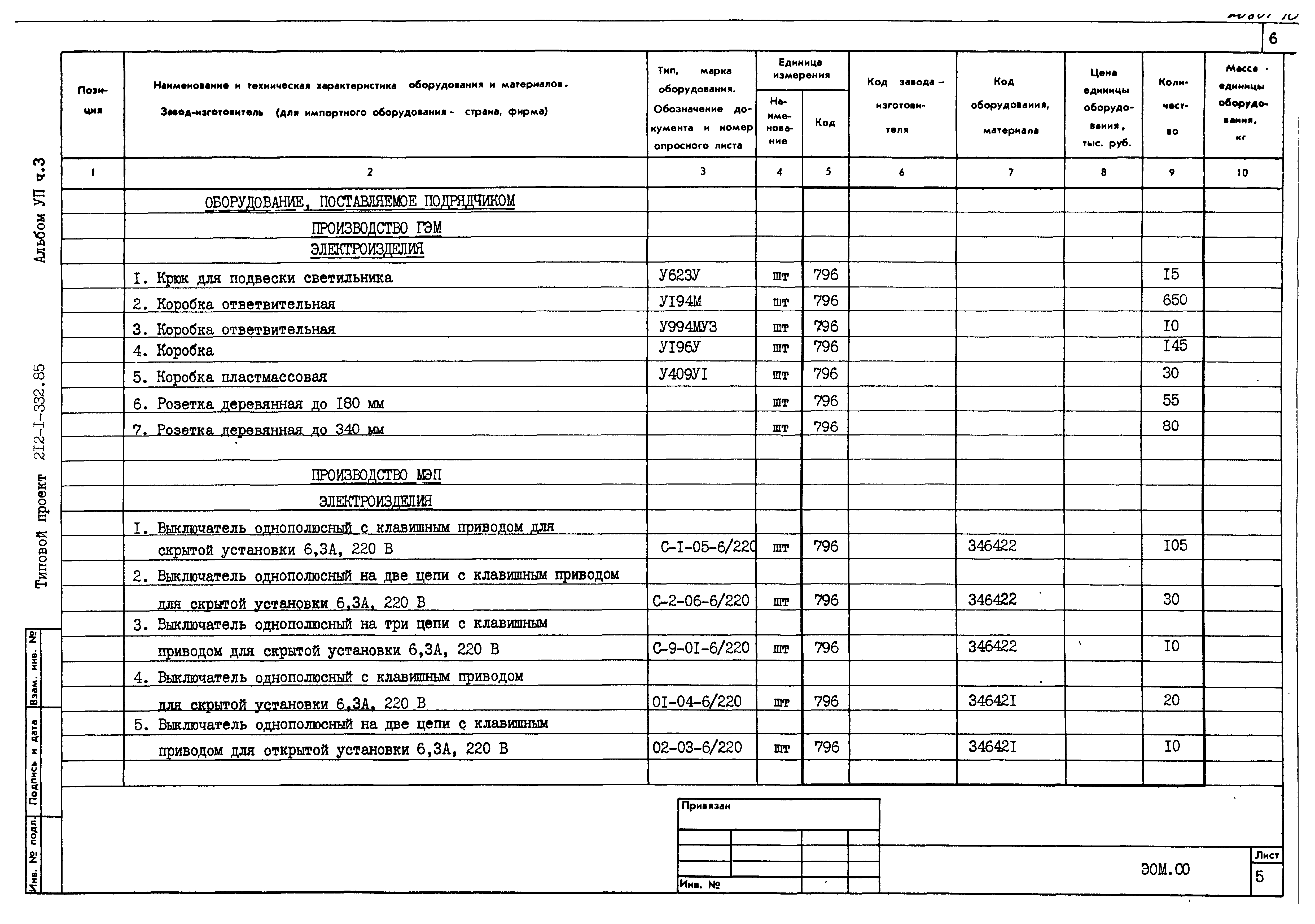 Типовой проект 212-1-332.85