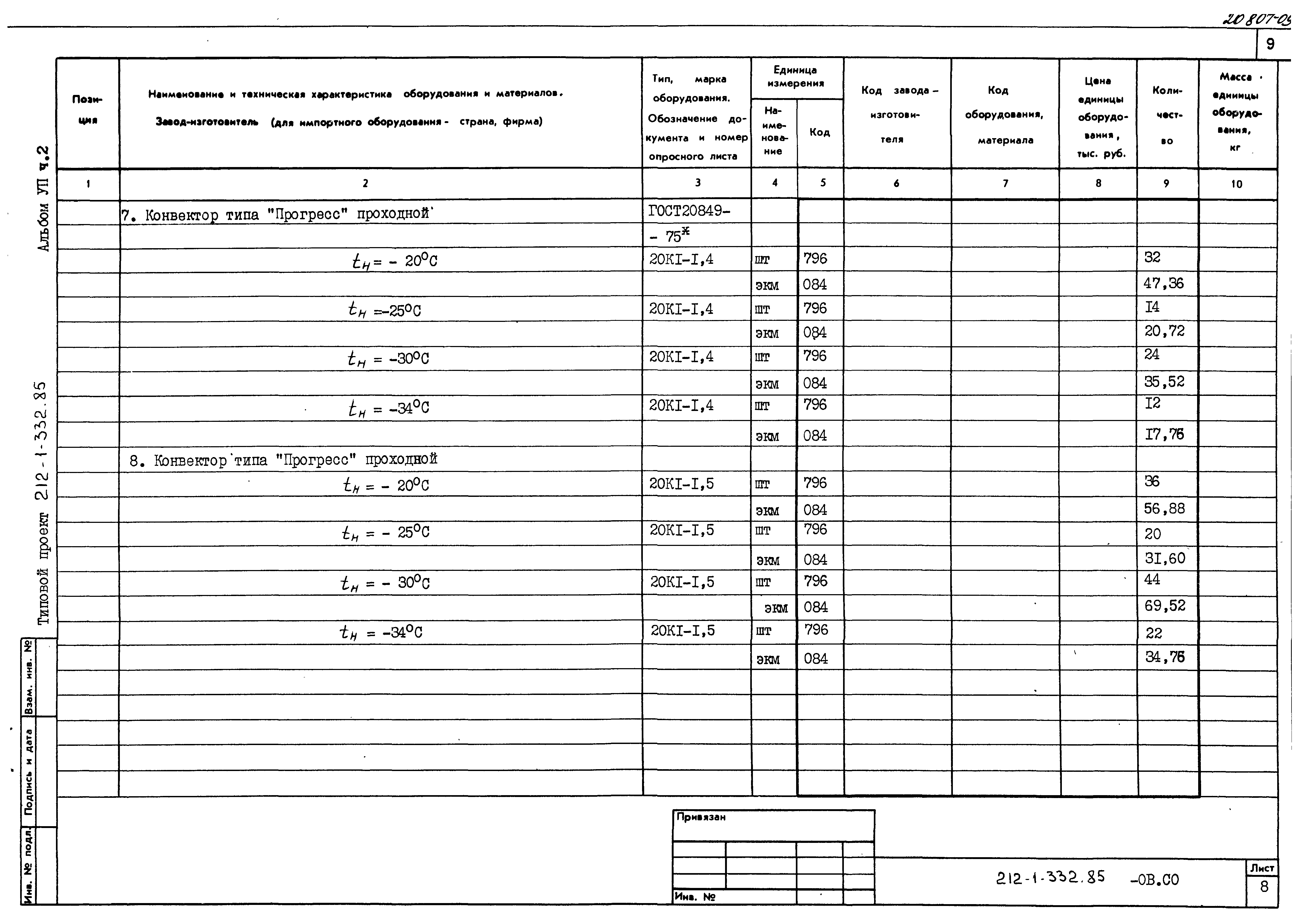 Типовой проект 212-1-332.85