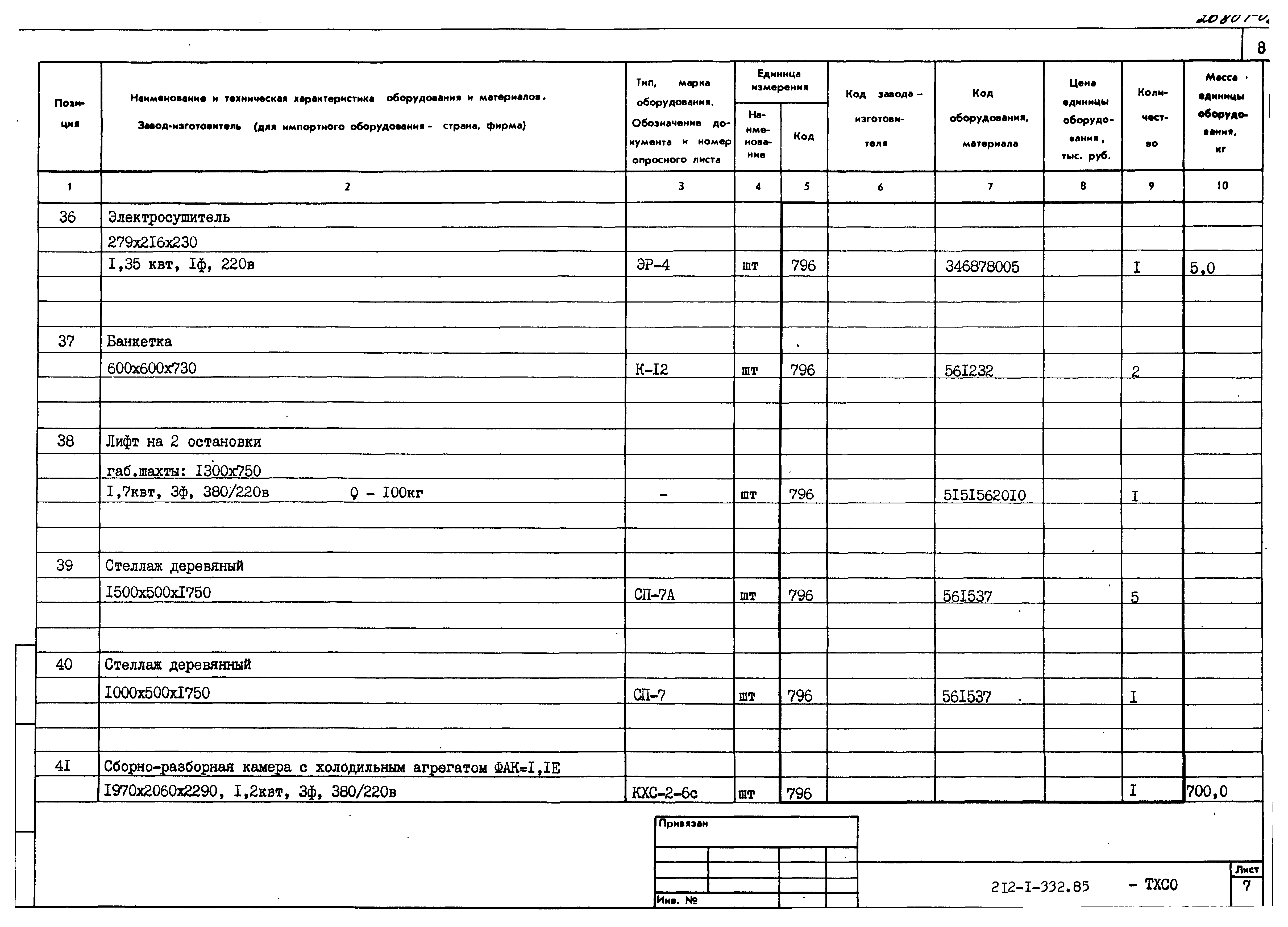 Типовой проект 212-1-332.85