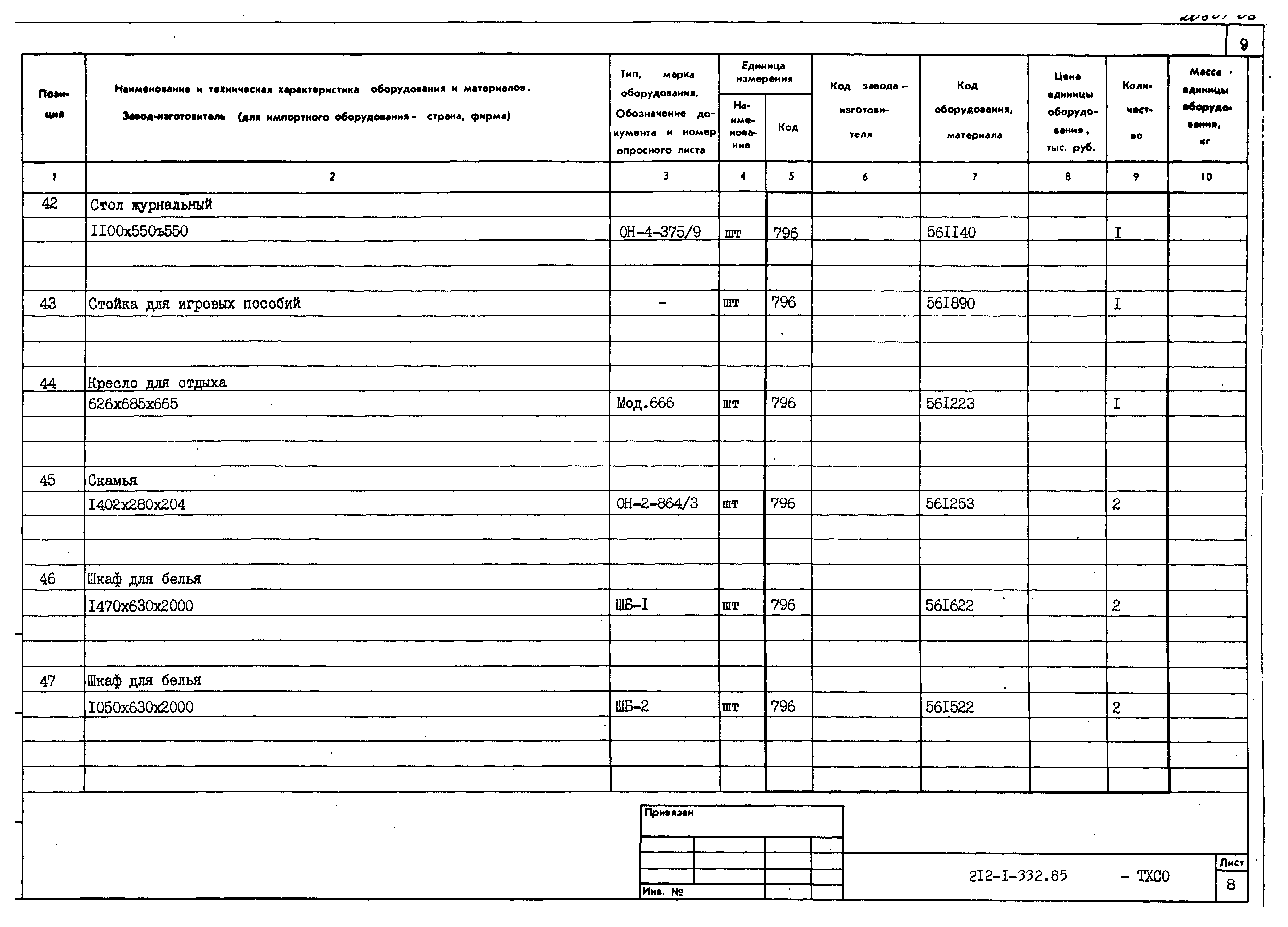 Типовой проект 212-1-332.85