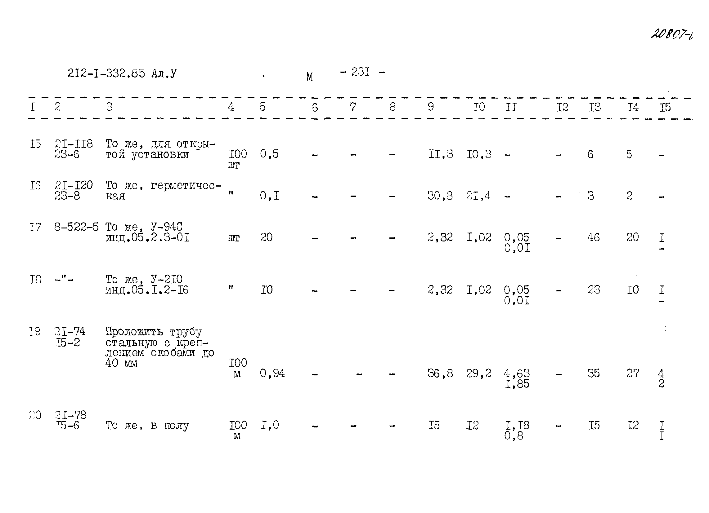 Типовой проект 212-1-332.85