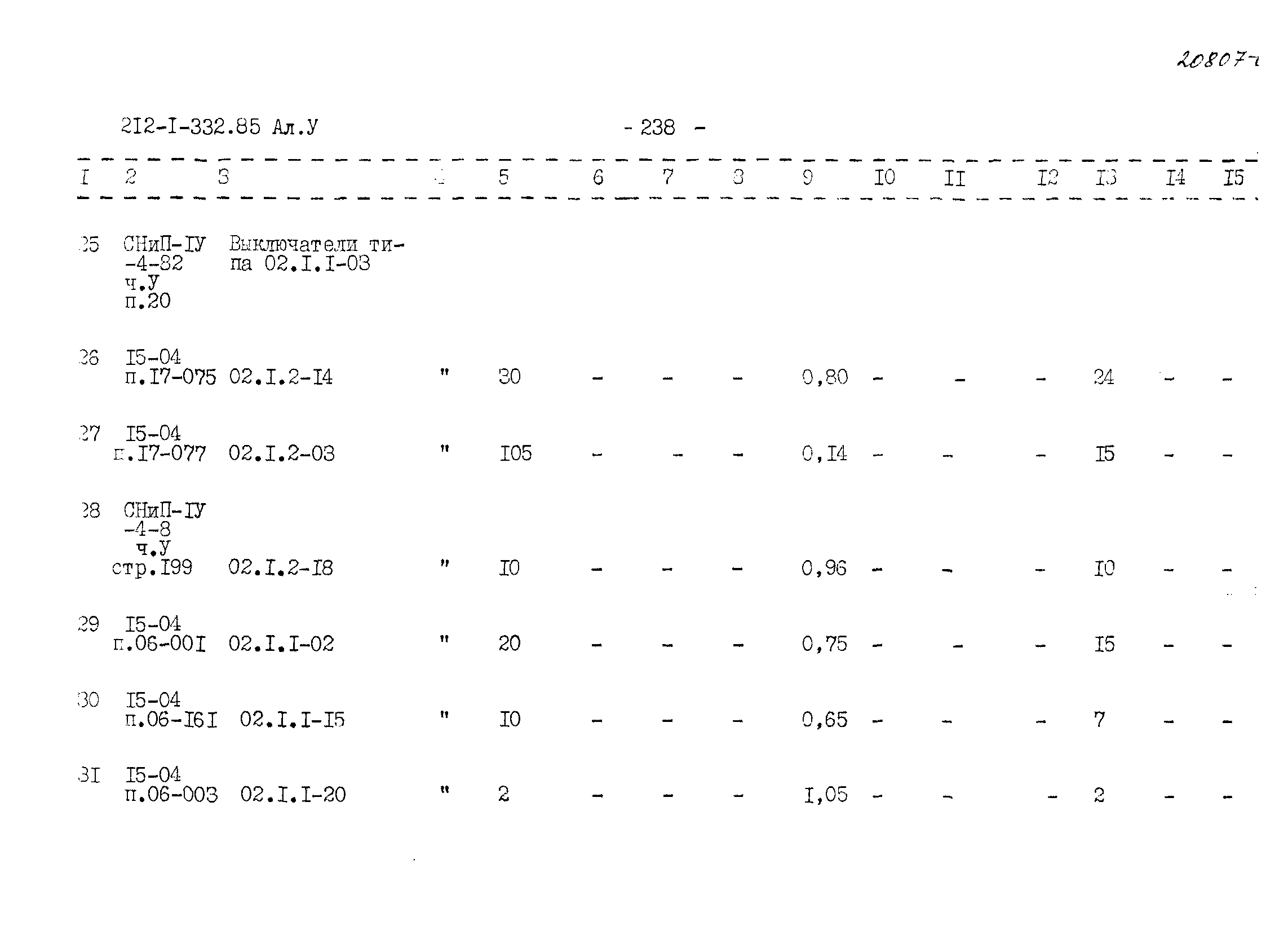 Типовой проект 212-1-332.85