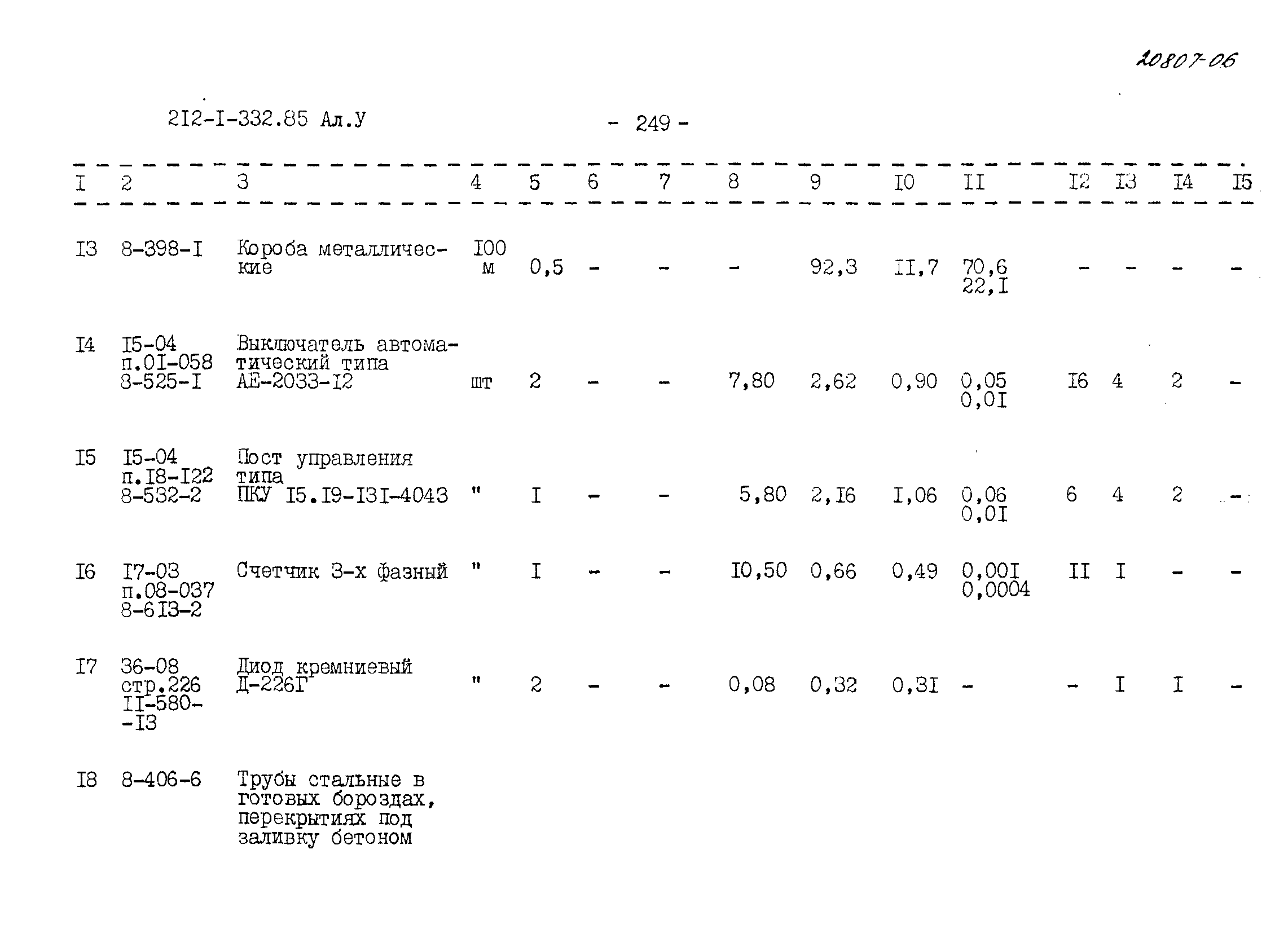 Типовой проект 212-1-332.85