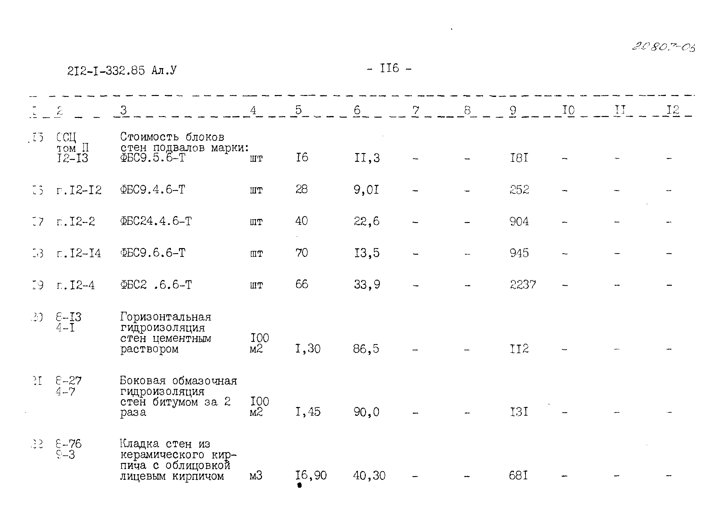 Типовой проект 212-1-332.85