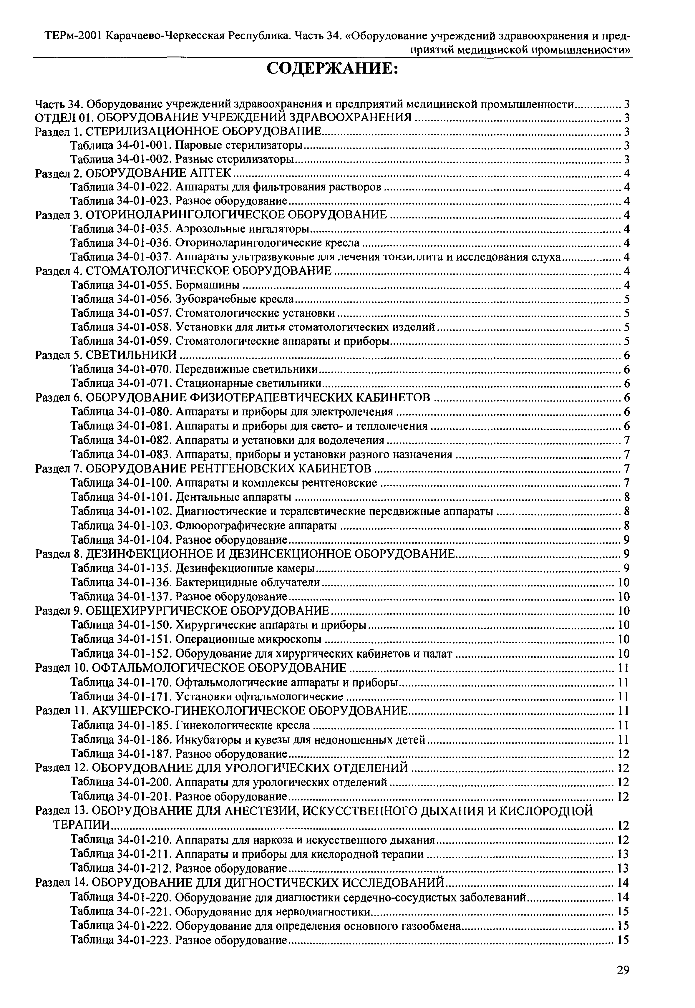 ТЕРм Карачаево-Черкесская Республика 34-2001