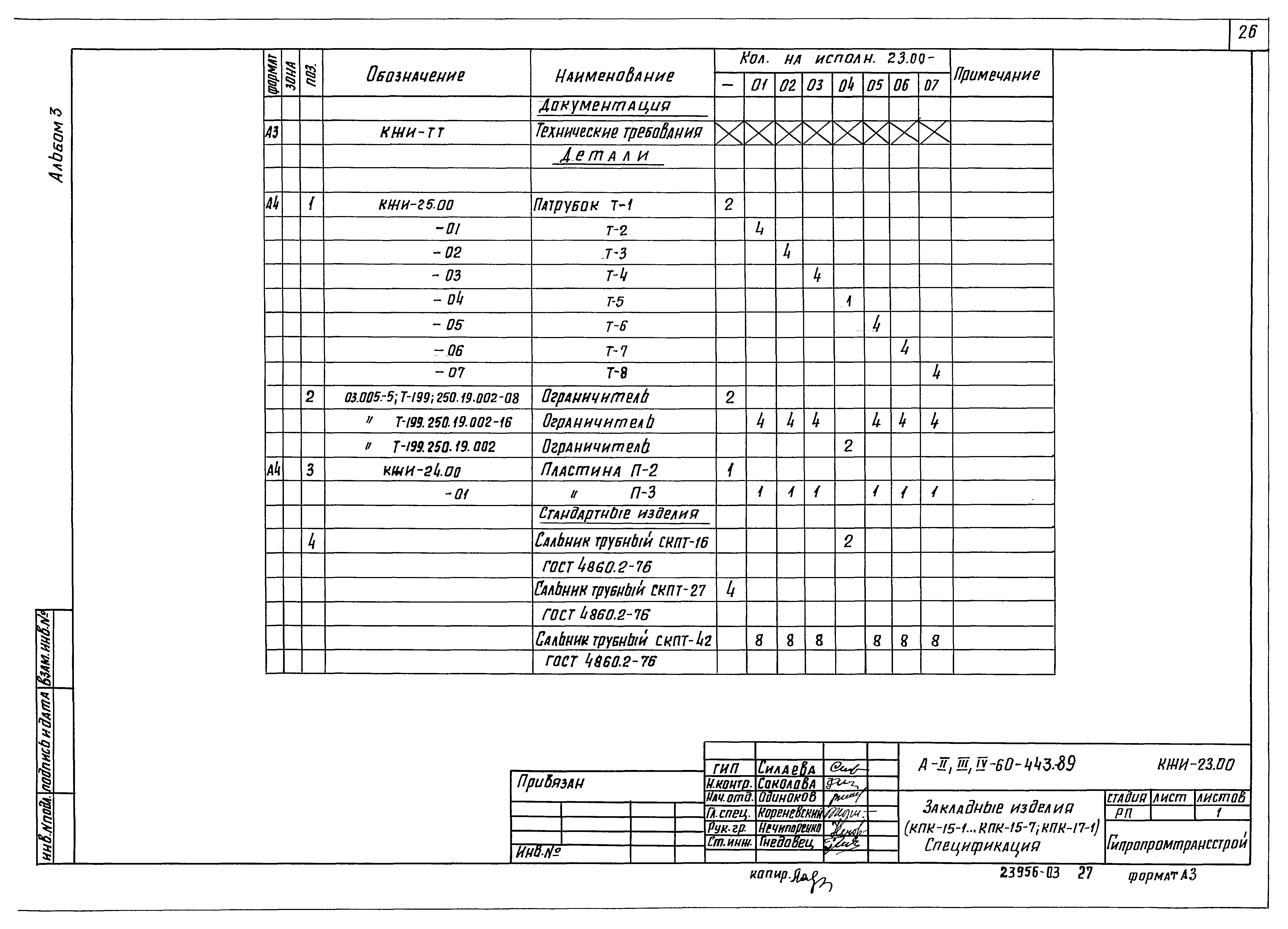 Типовой проект А-II,III,IV-60-443.89