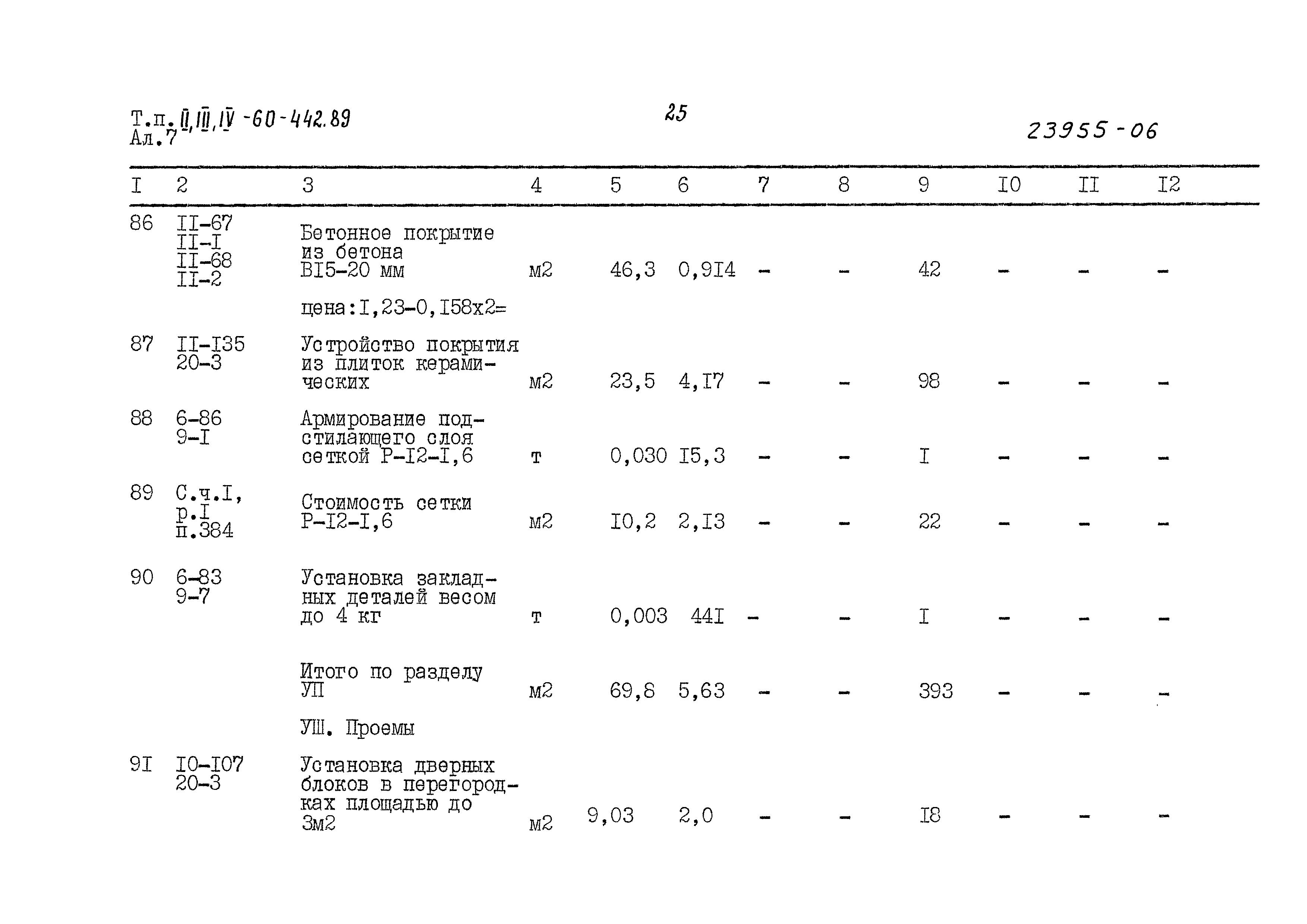 Типовой проект А-II,III,IV-60-442.89