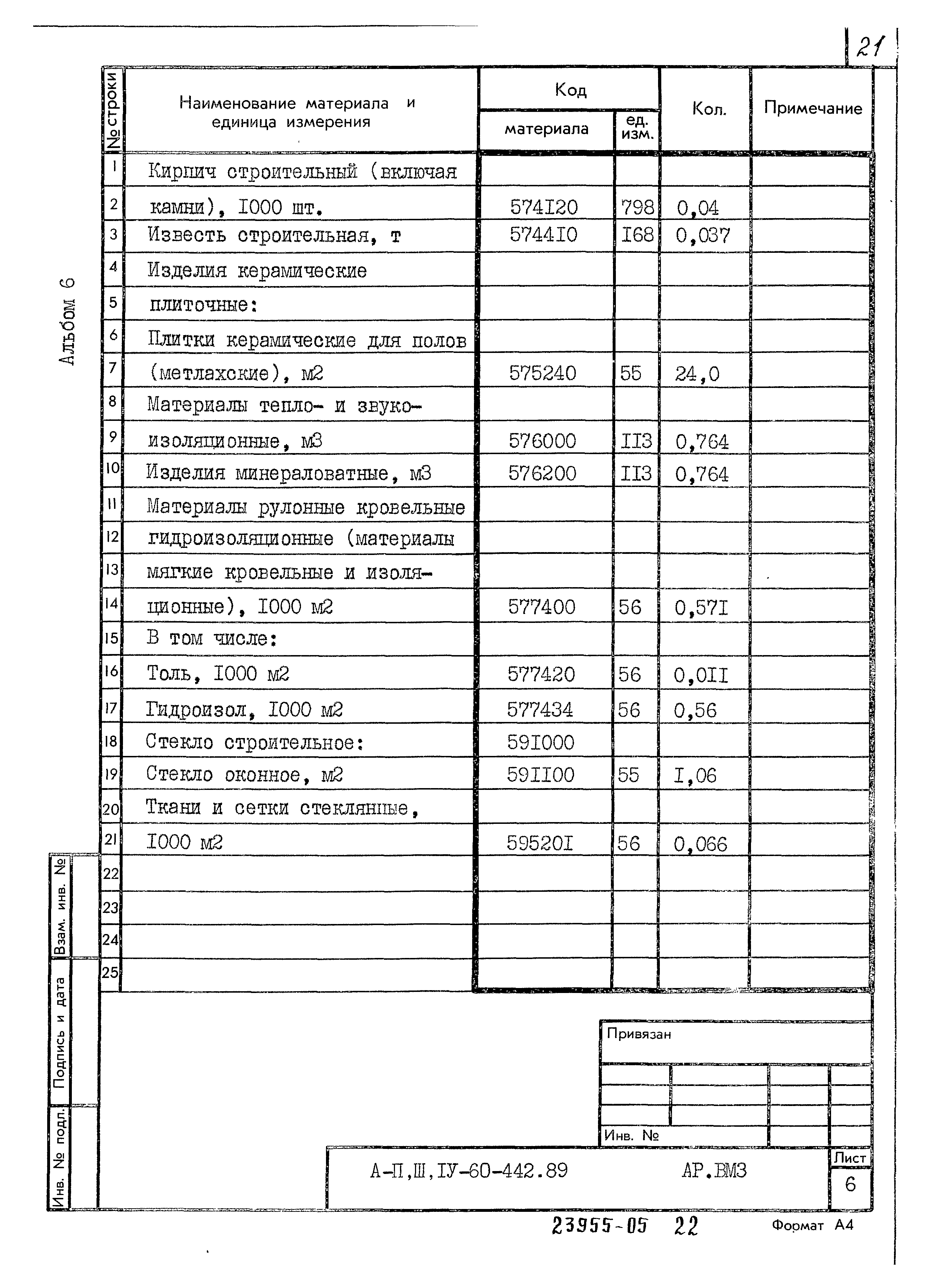 Типовой проект А-II,III,IV-60-442.89