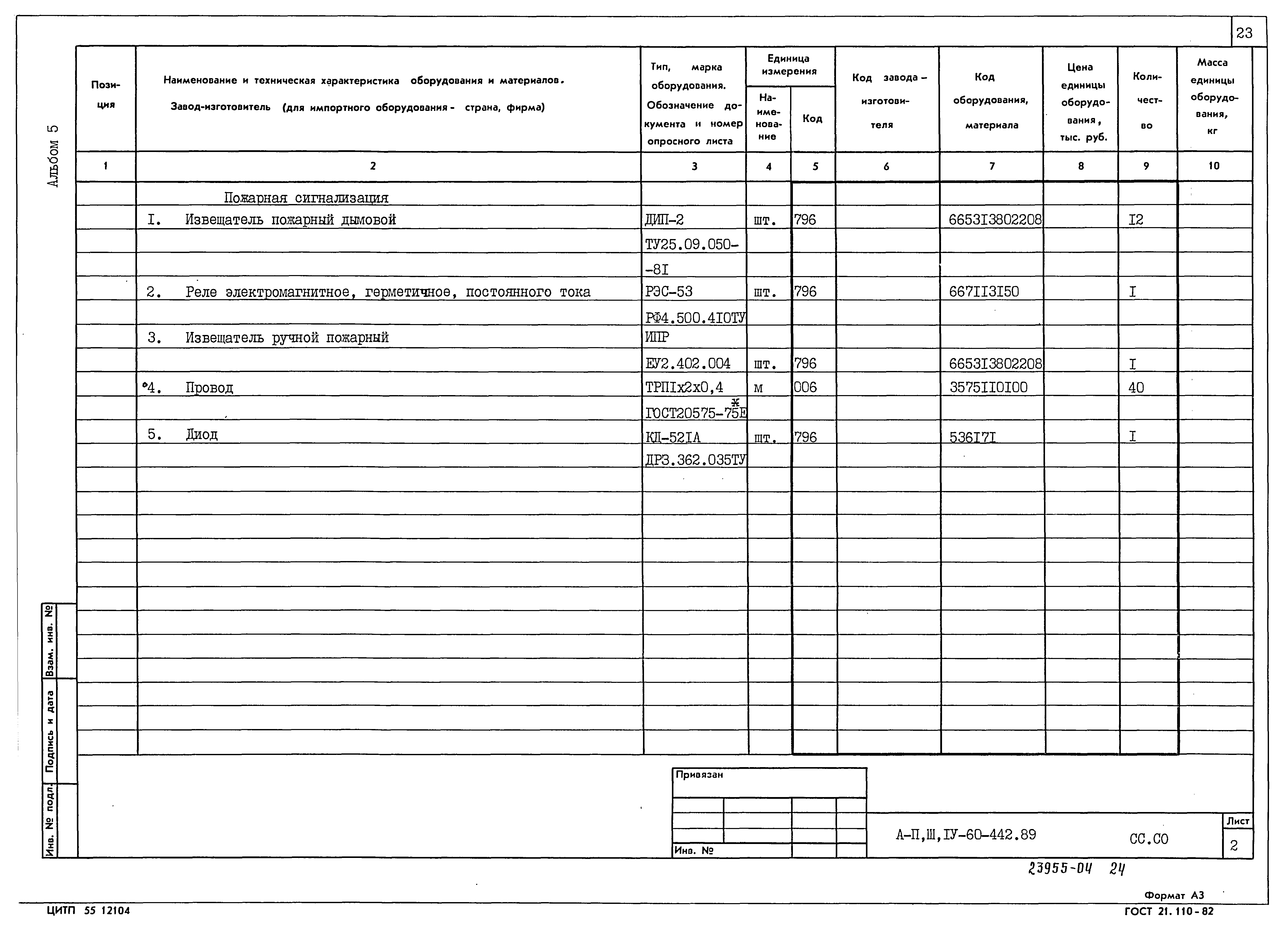 Типовой проект А-II,III,IV-60-442.89