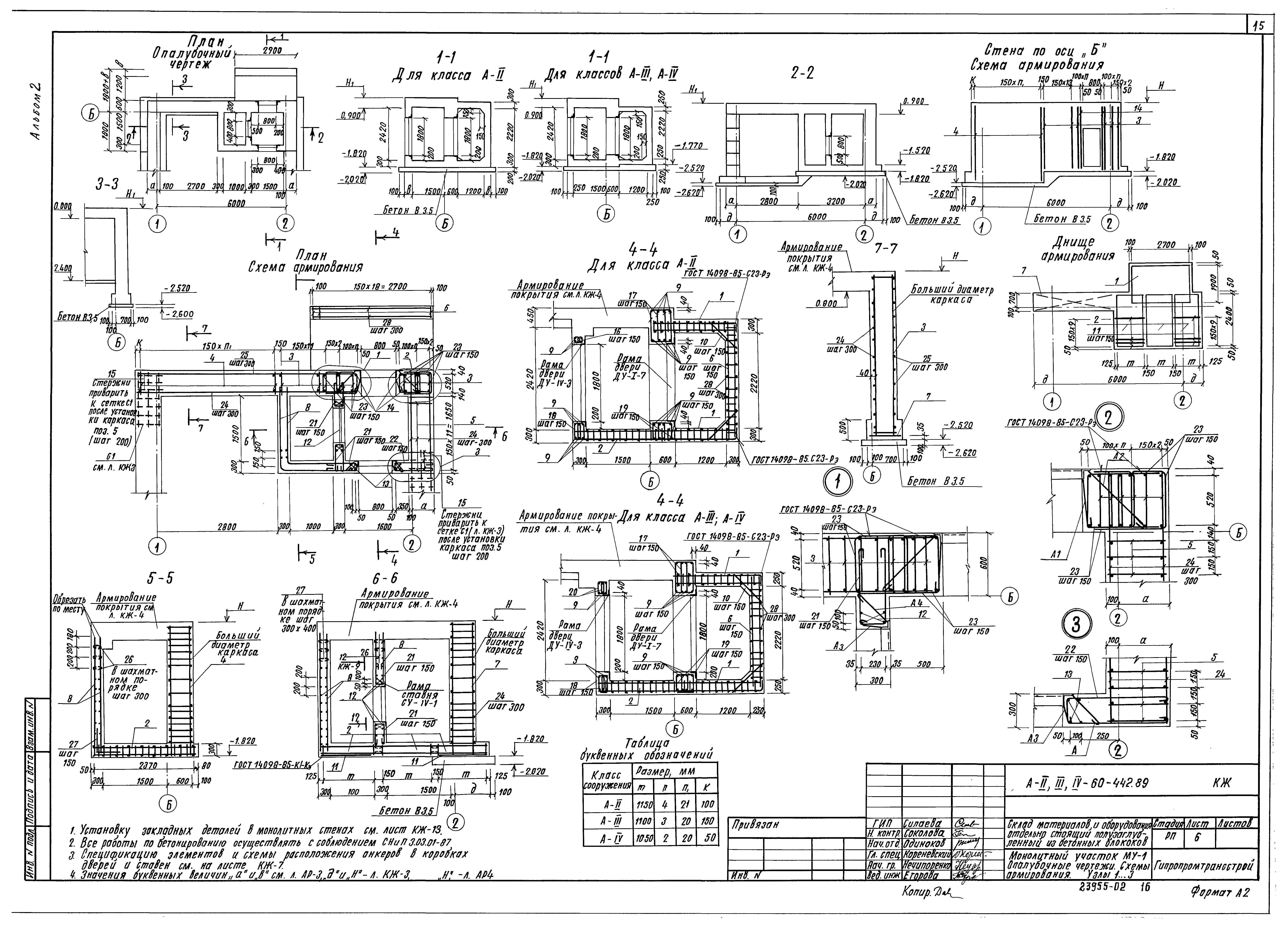 Типовой проект А-II,III,IV-60-442.89