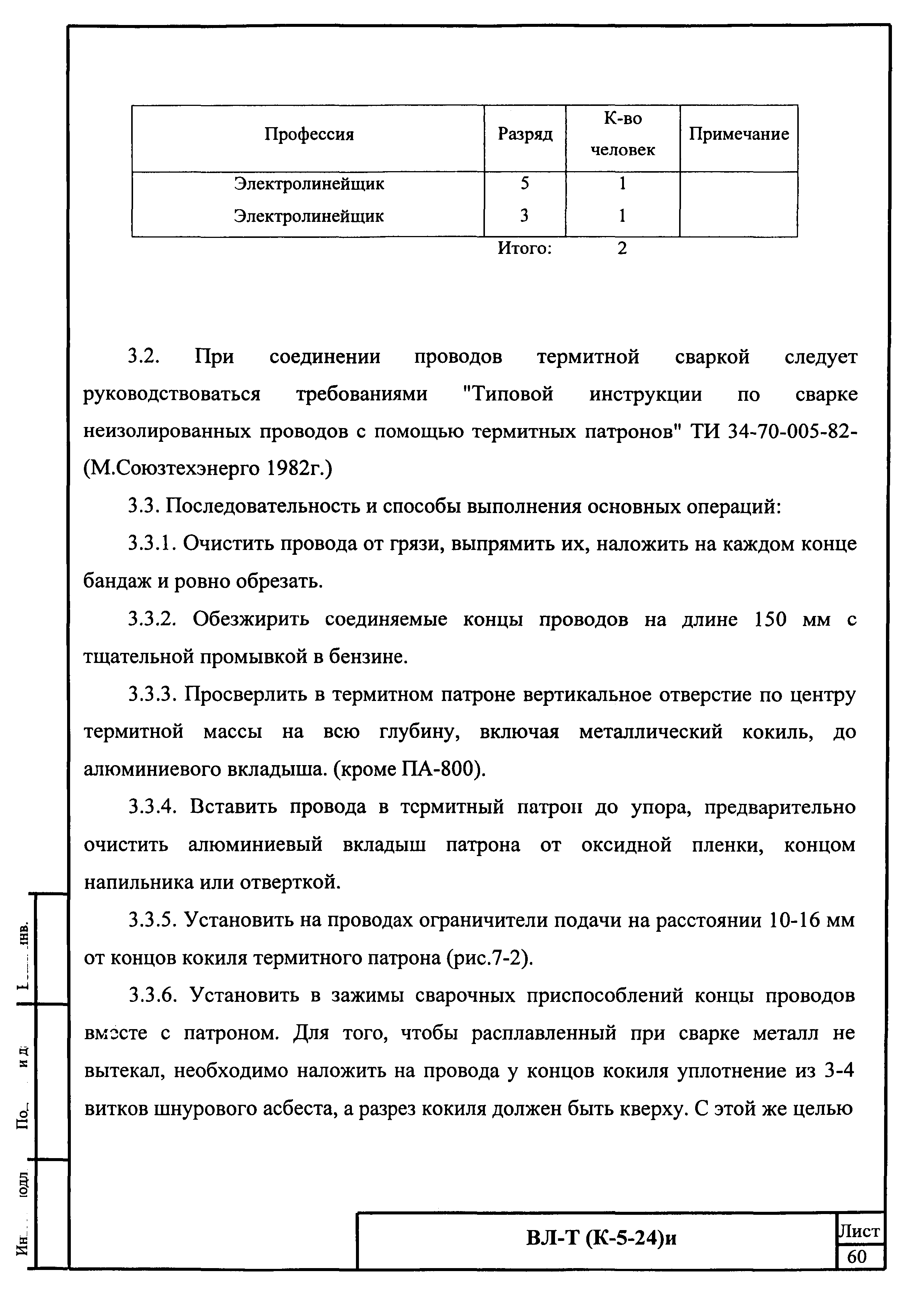 Технологическая карта К-5-24-7и