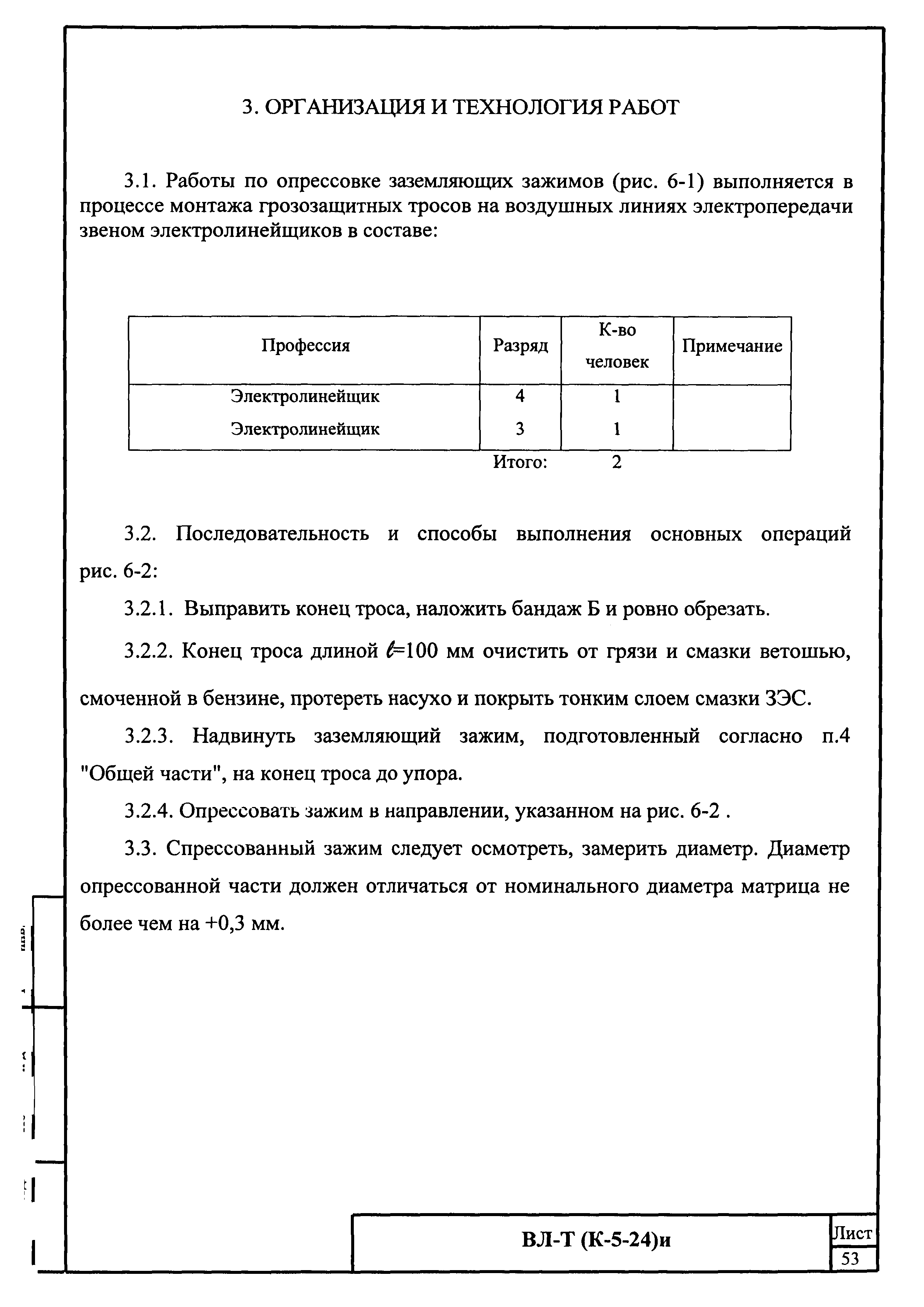 Технологическая карта К-5-24-6и