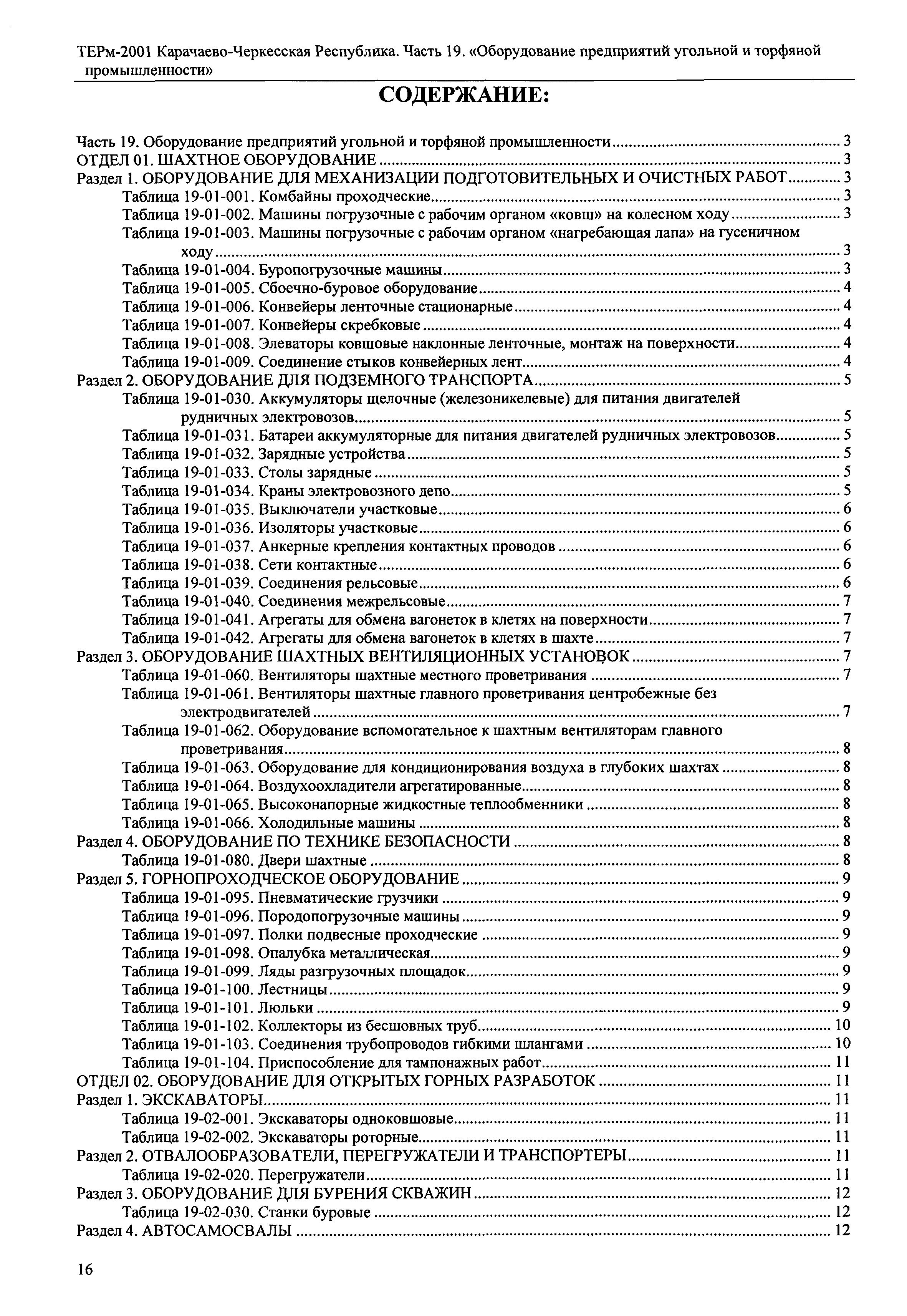 ТЕРм Карачаево-Черкесская Республика 19-2001