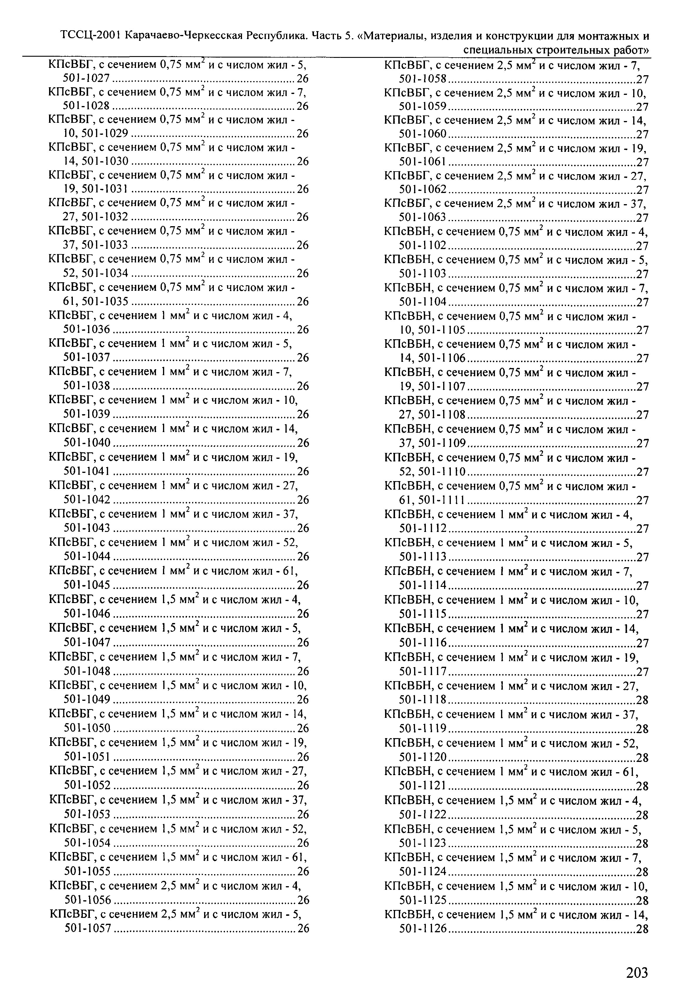 ТССЦ Карачаево-Черкесская Республика 05-2001