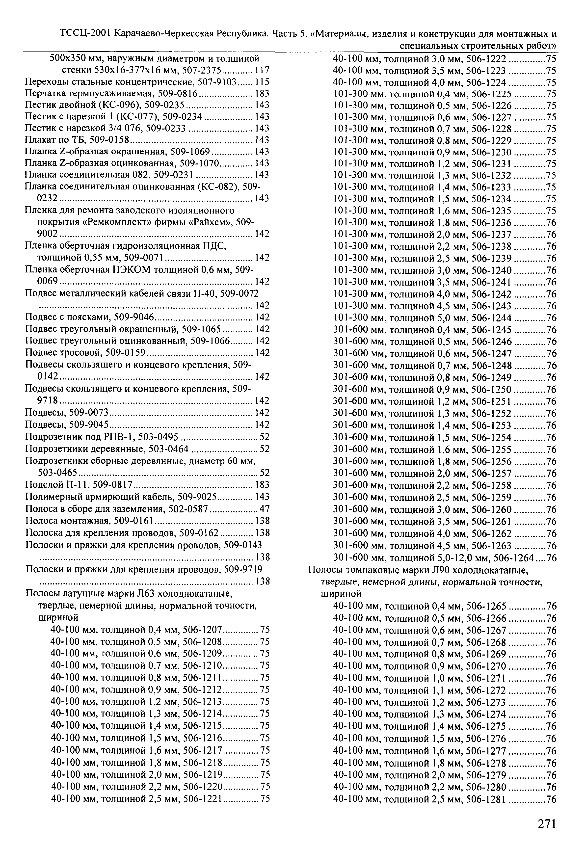 ТССЦ Карачаево-Черкесская Республика 05-2001