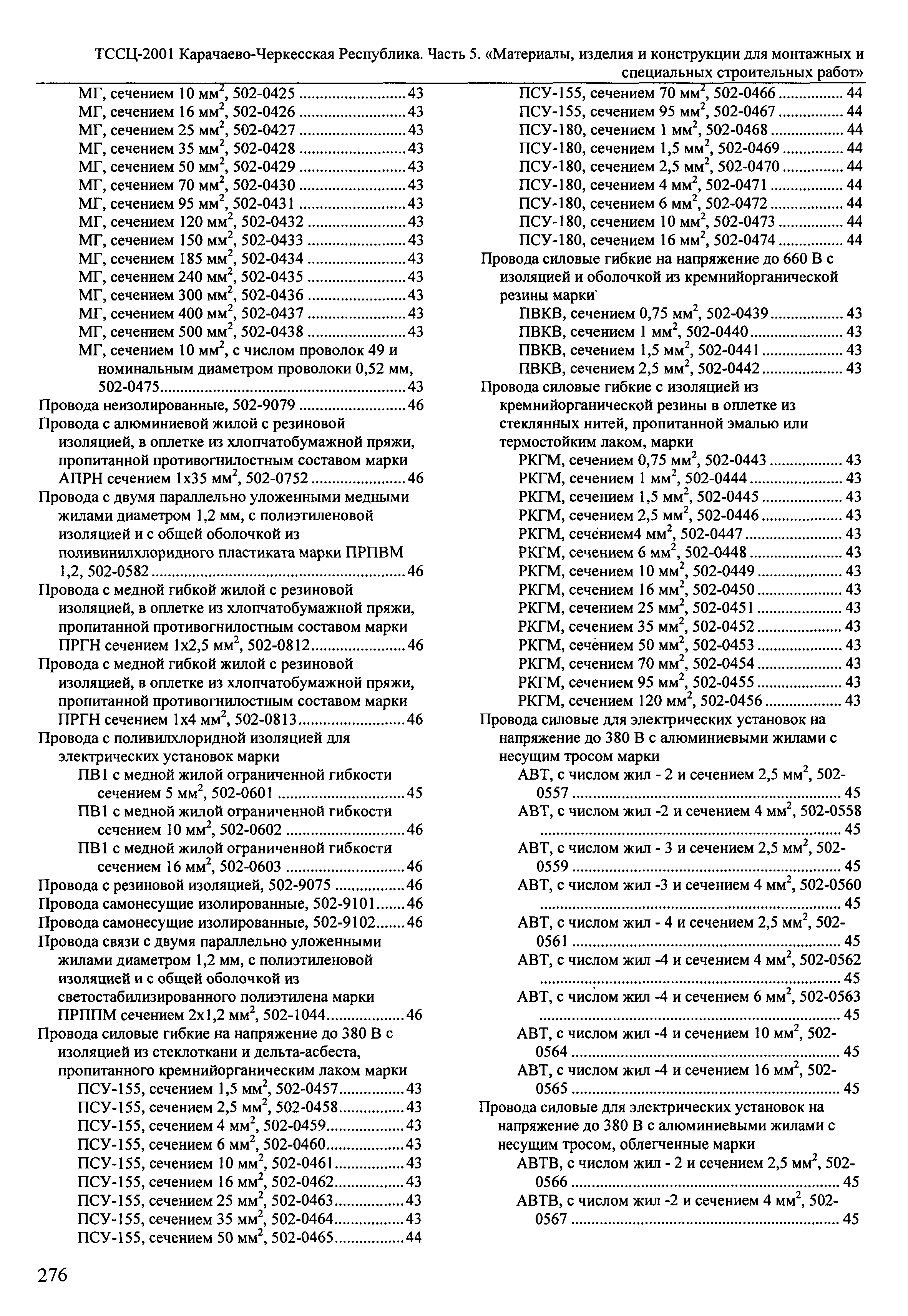 ТССЦ Карачаево-Черкесская Республика 05-2001