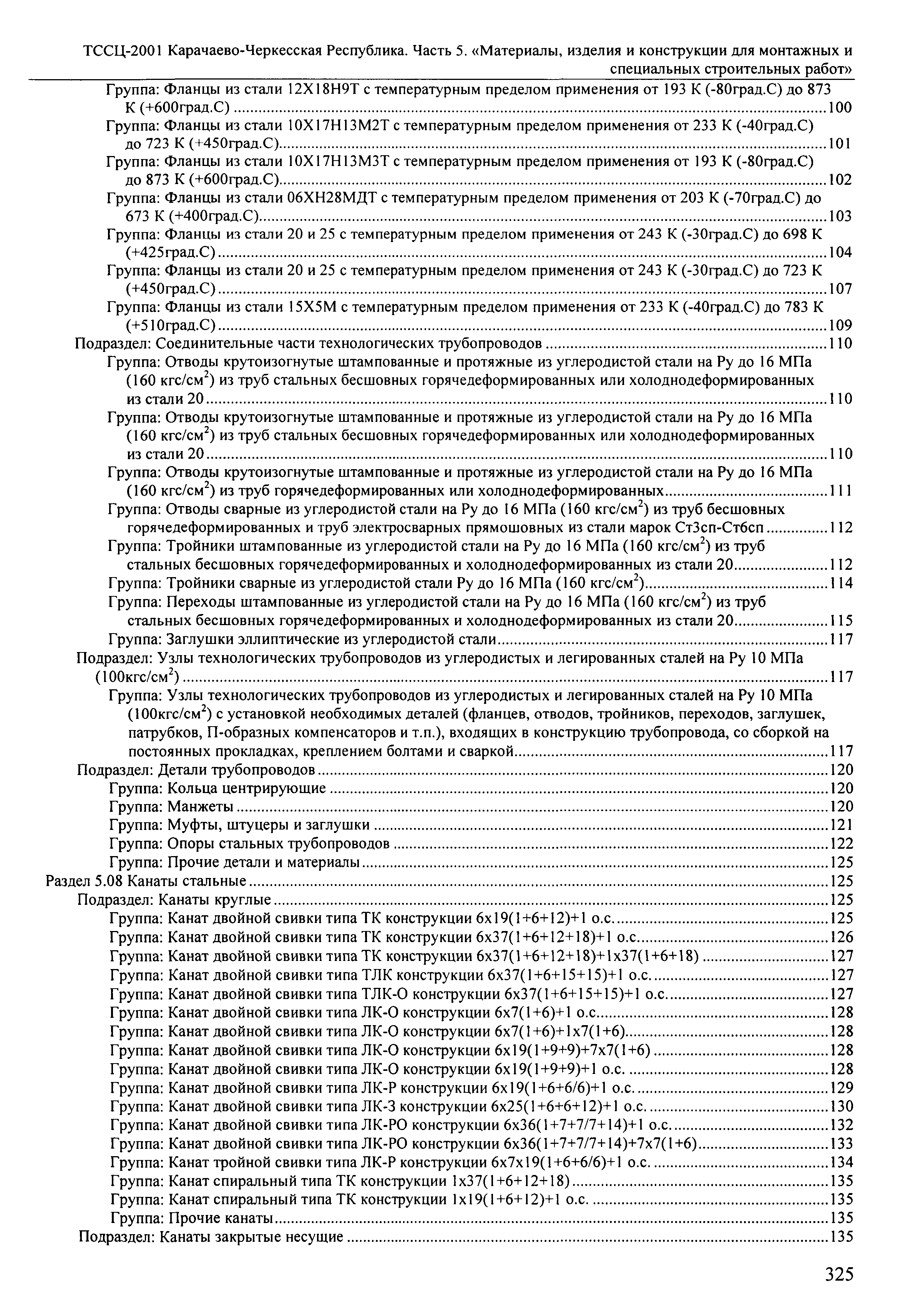 ТССЦ Карачаево-Черкесская Республика 05-2001