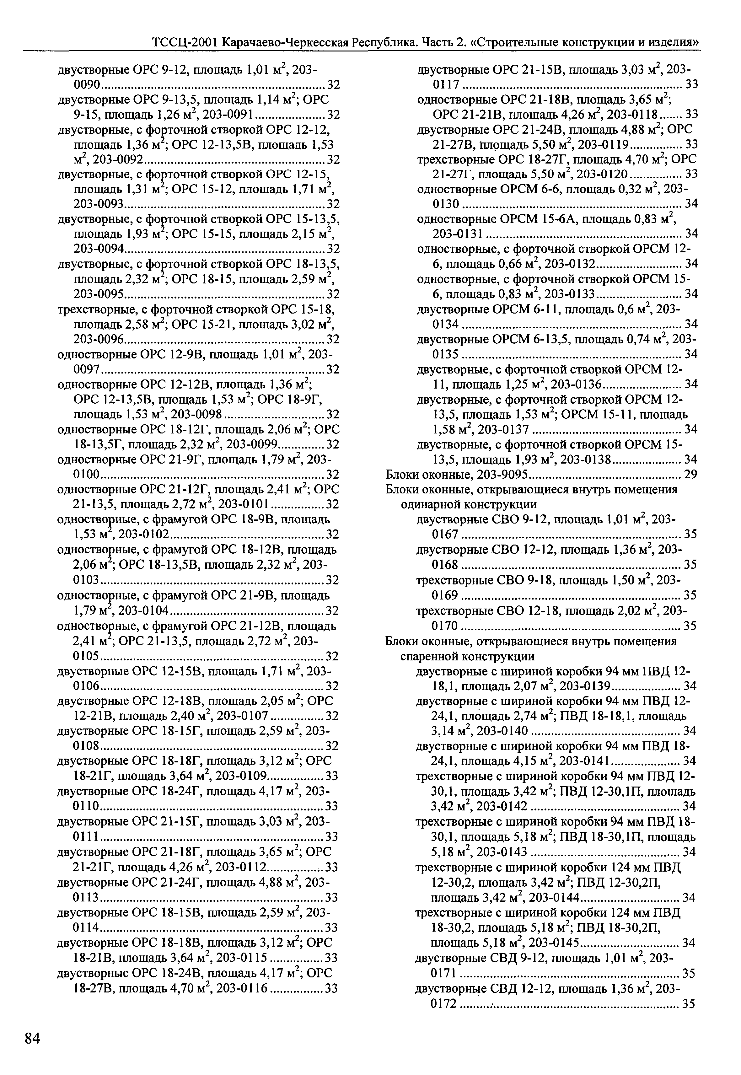 ТССЦ Карачаево-Черкесская Республика 02-2001