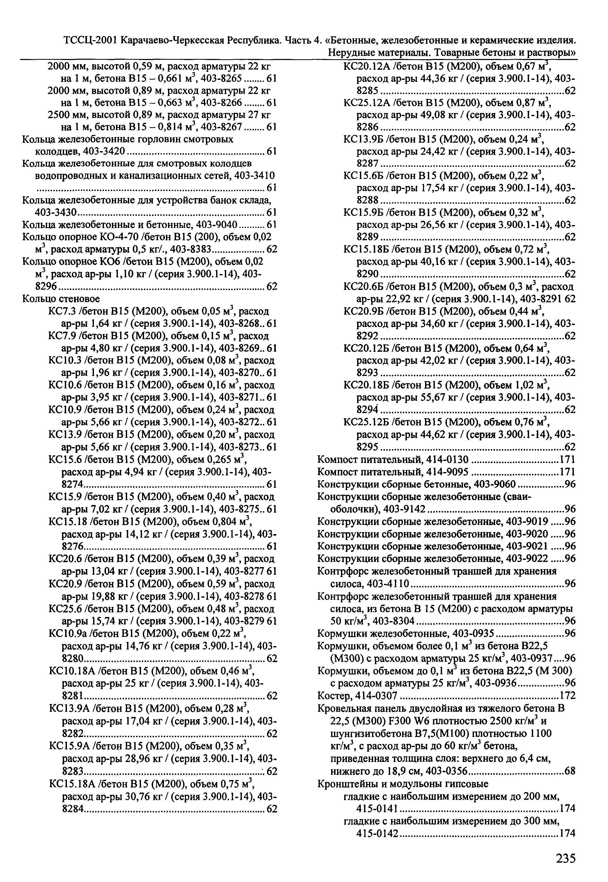 ТССЦ Карачаево-Черкесская Республика 04-2001