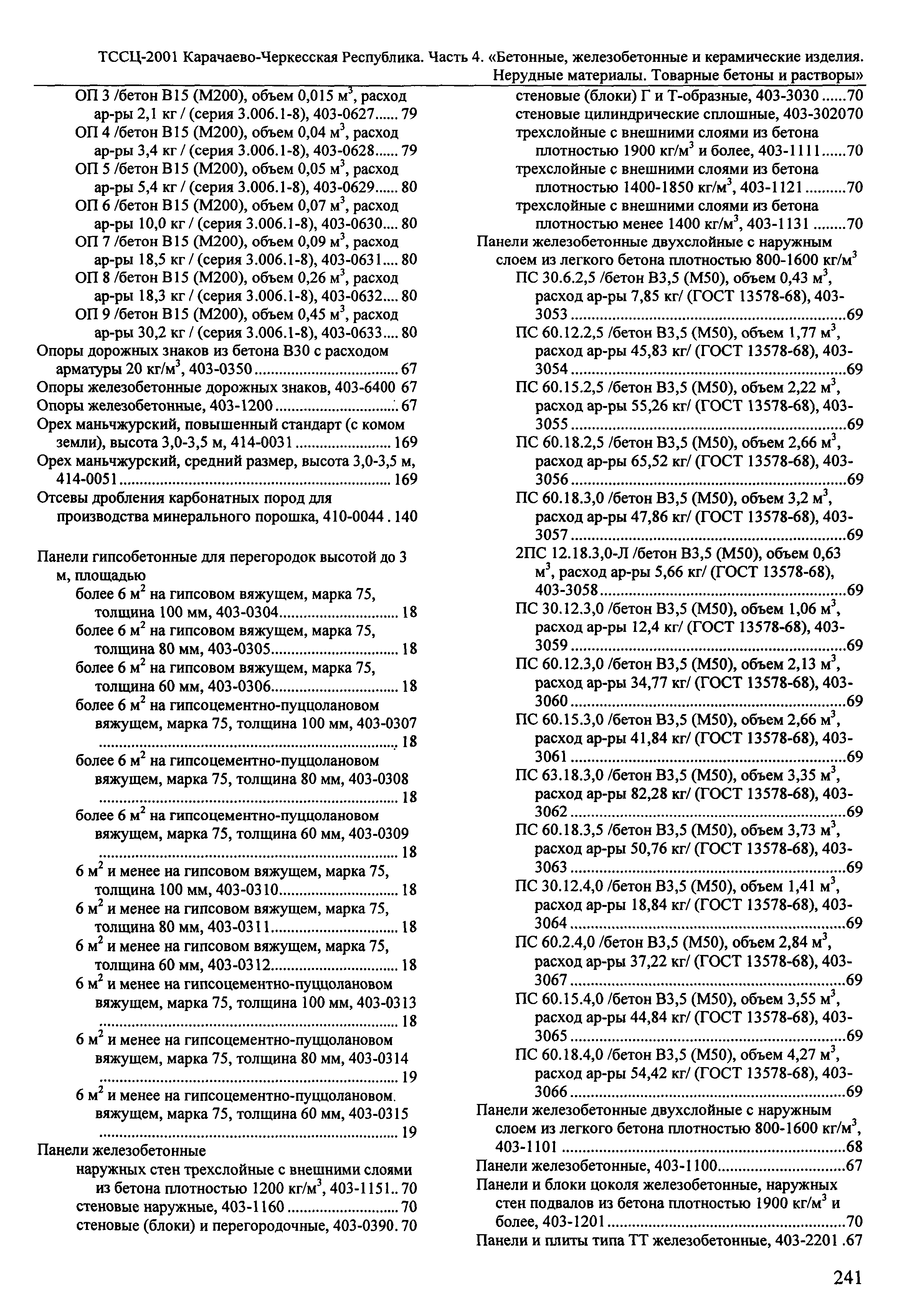 ТССЦ Карачаево-Черкесская Республика 04-2001