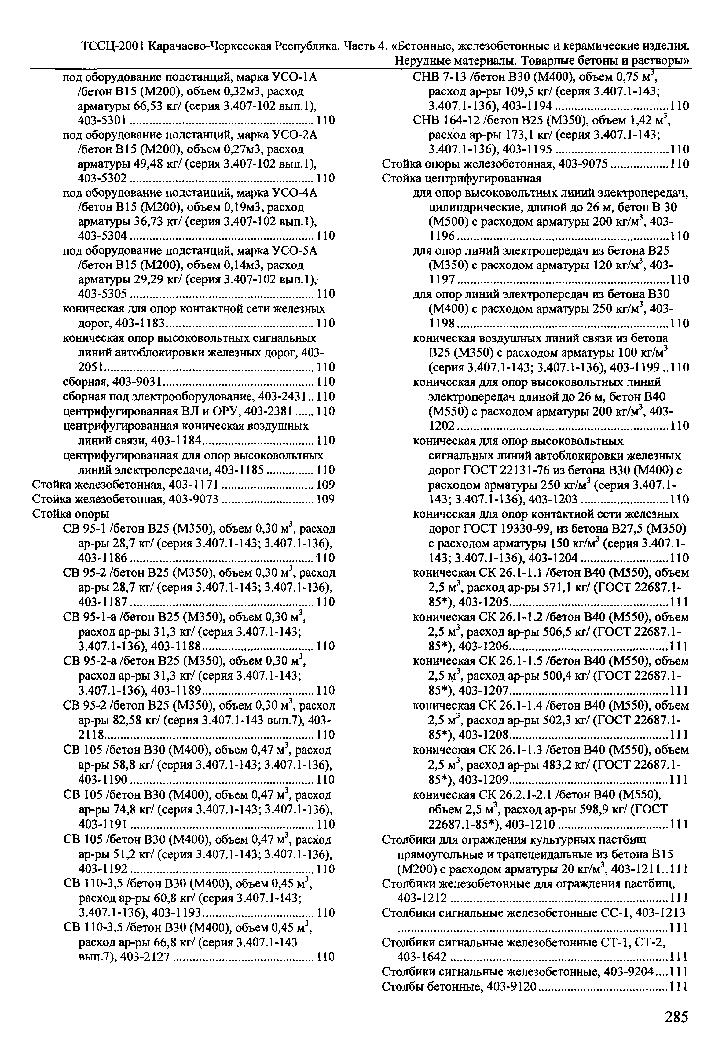 ТССЦ Карачаево-Черкесская Республика 04-2001