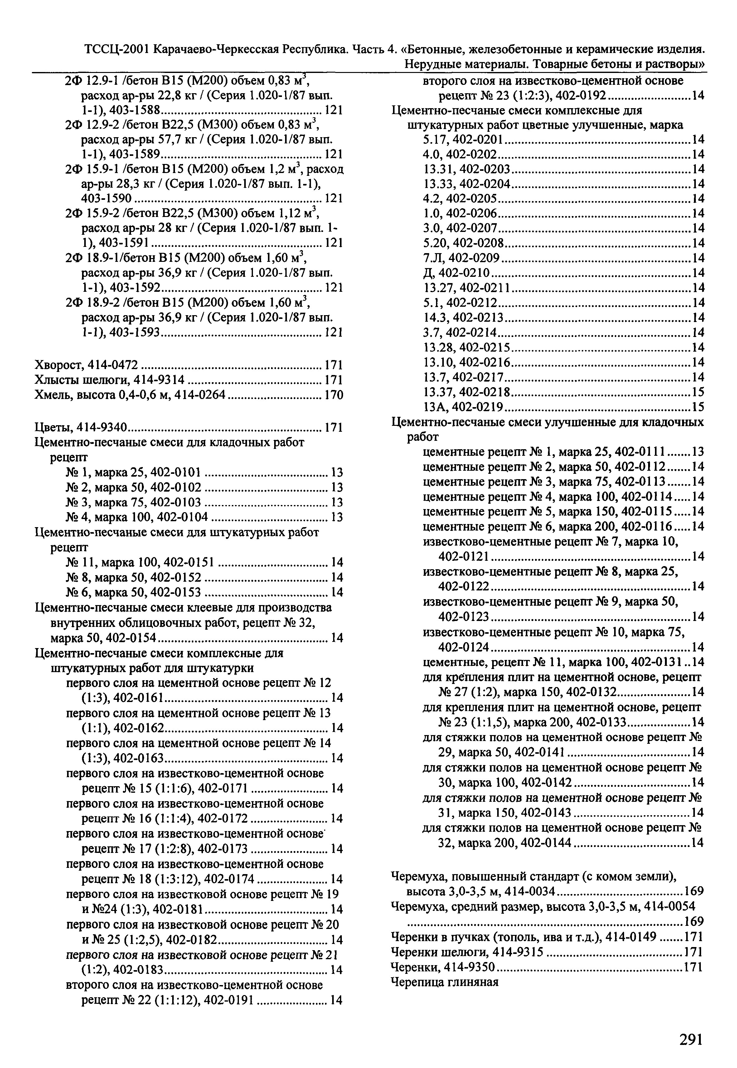 ТССЦ Карачаево-Черкесская Республика 04-2001