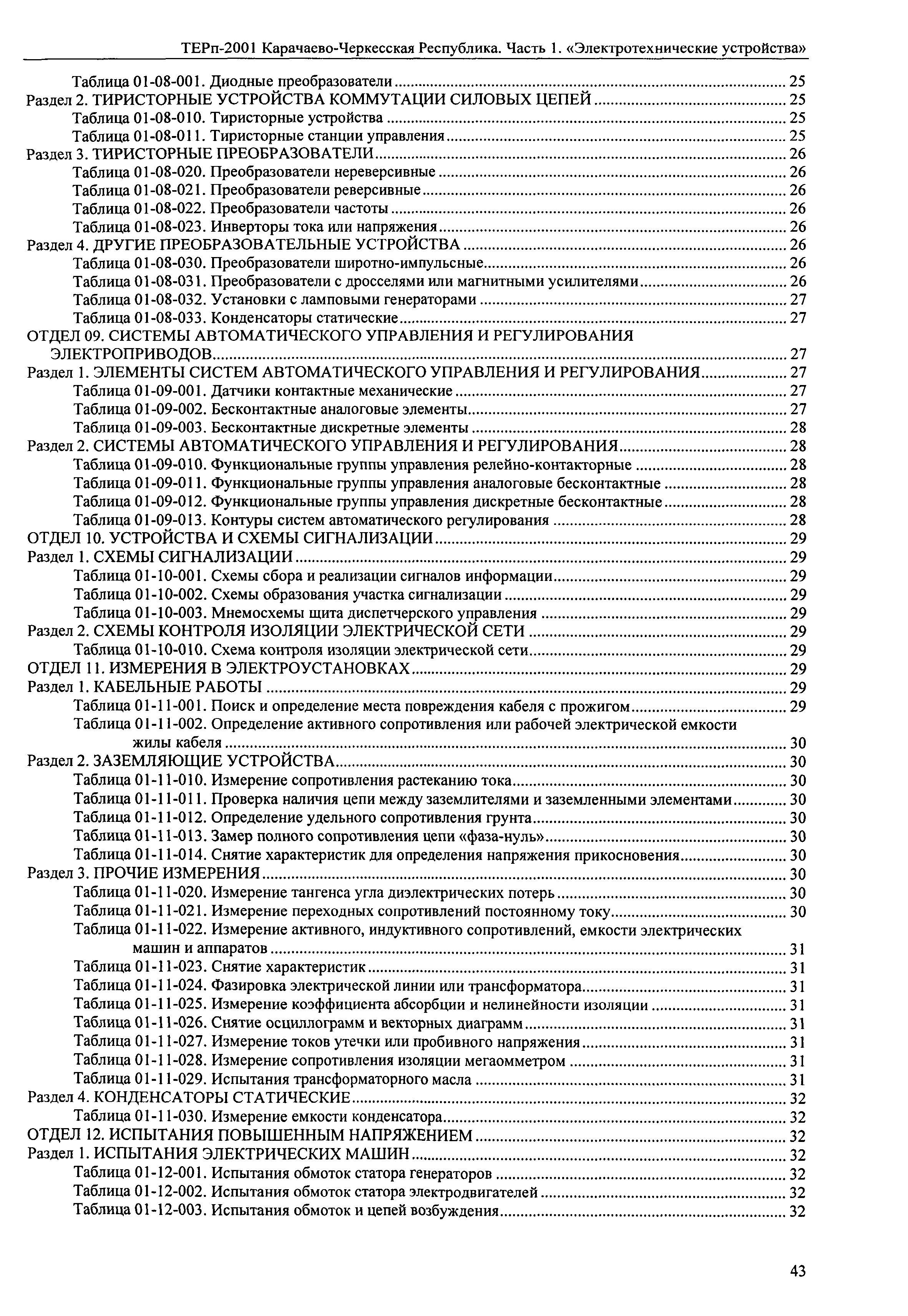 ТЕРп Карачаево-Черкесская Республика 01-2001