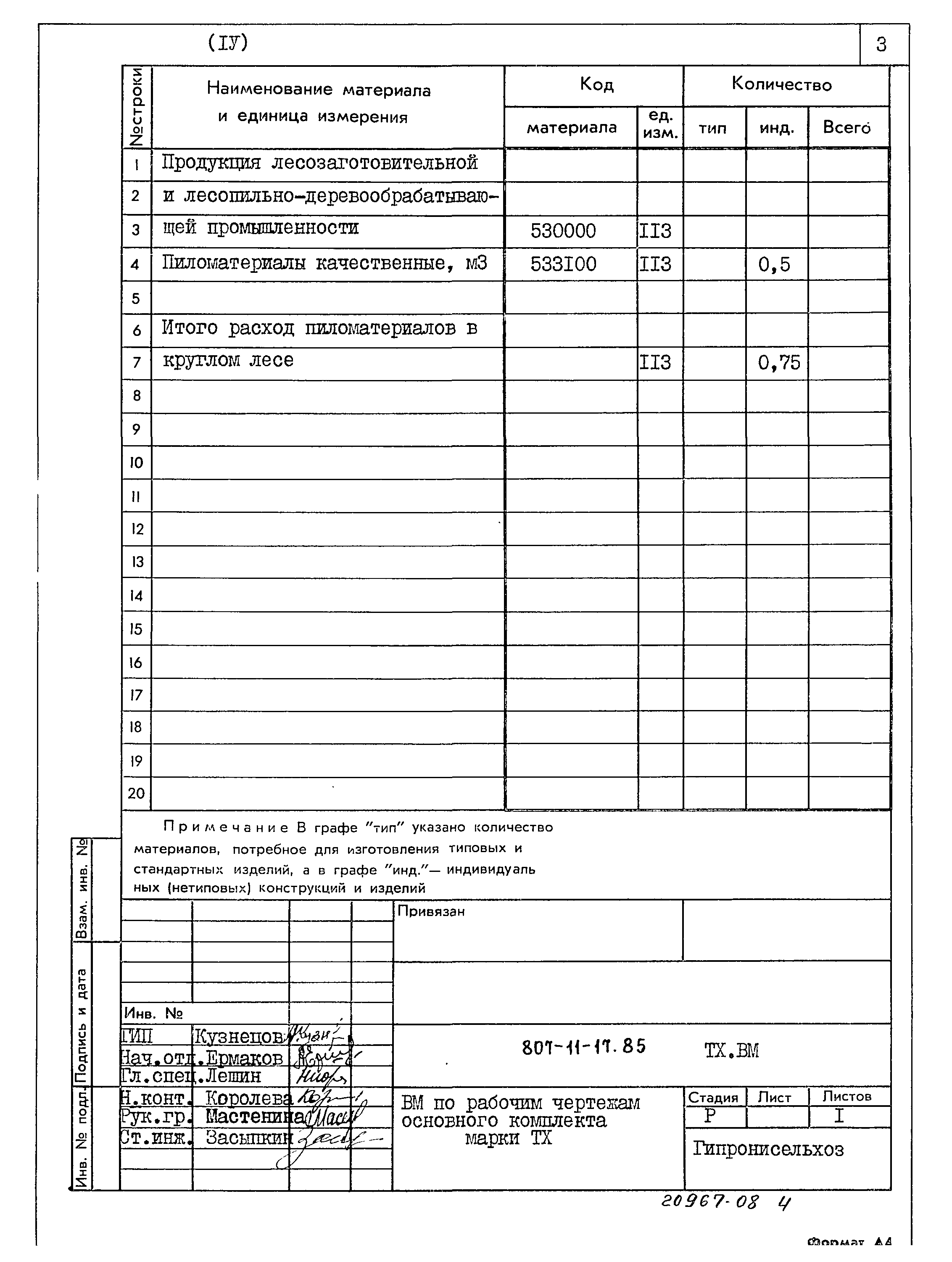 Типовой проект 807-11-17.85