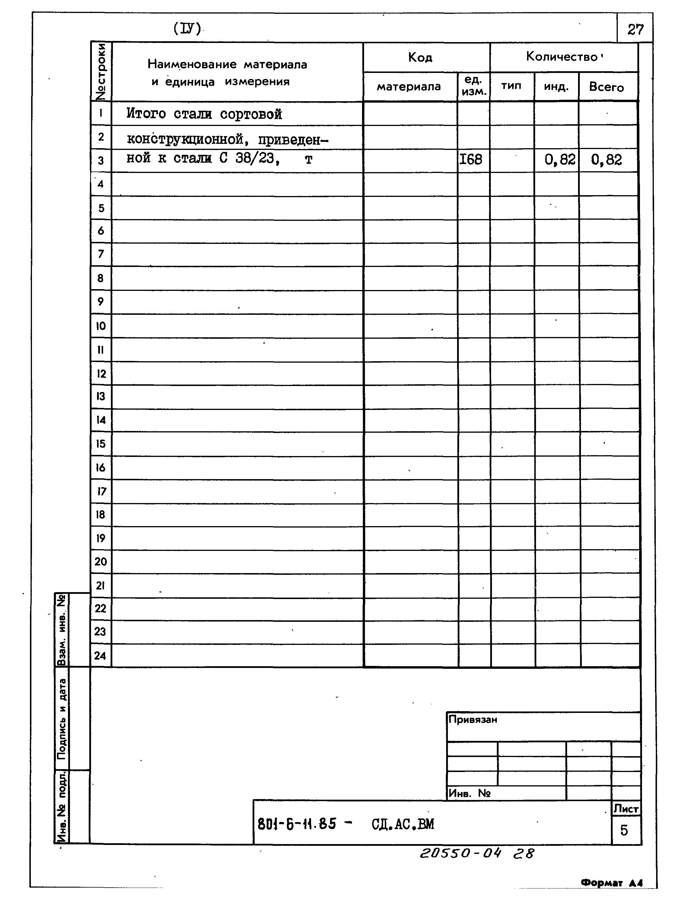 Типовой проект 801-6-11.85