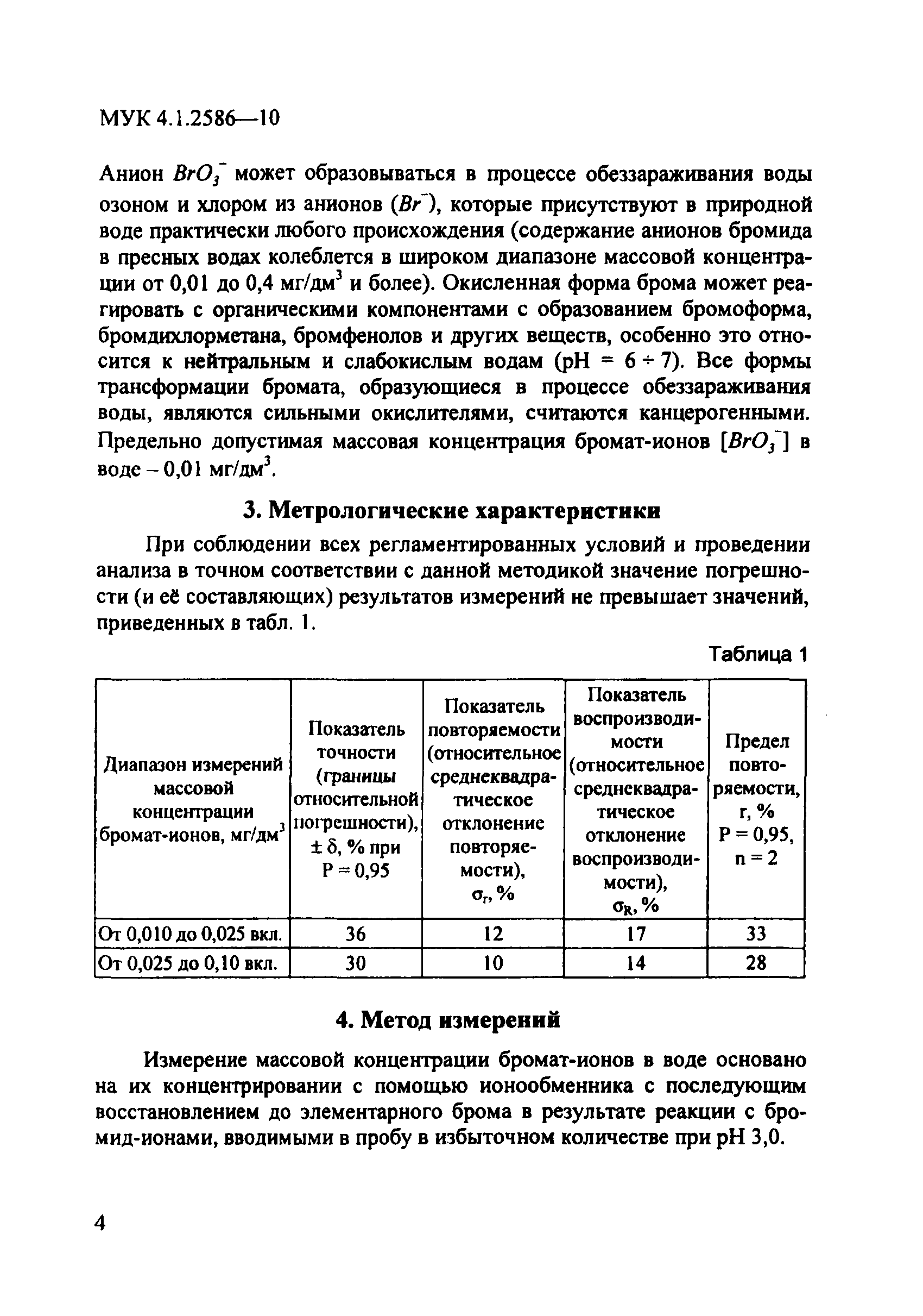 МУК 4.1.2586-10