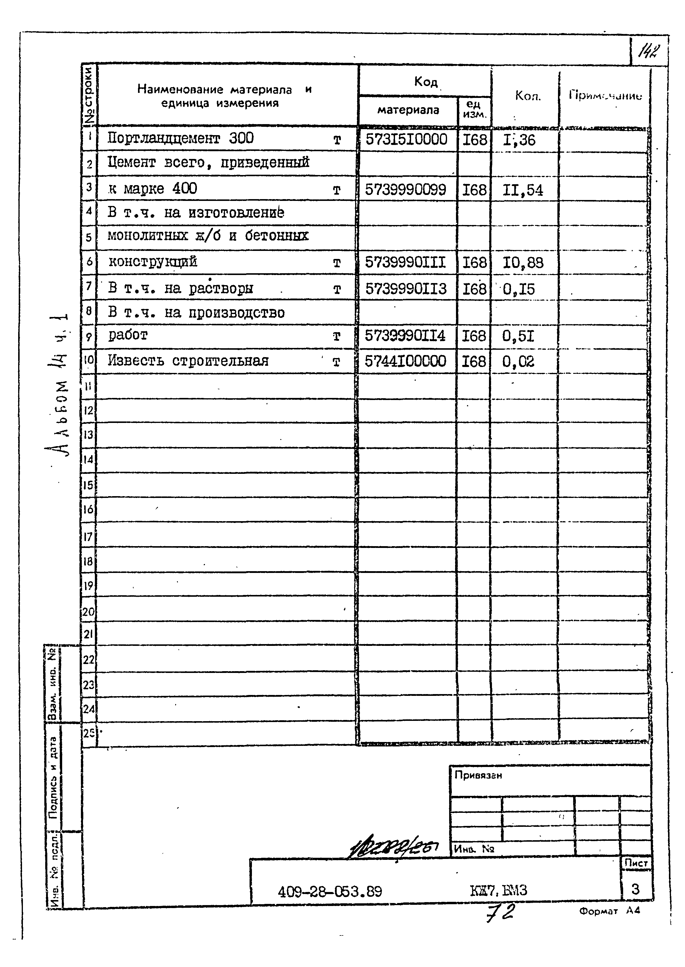 Типовые проектные решения 409-28-053.89