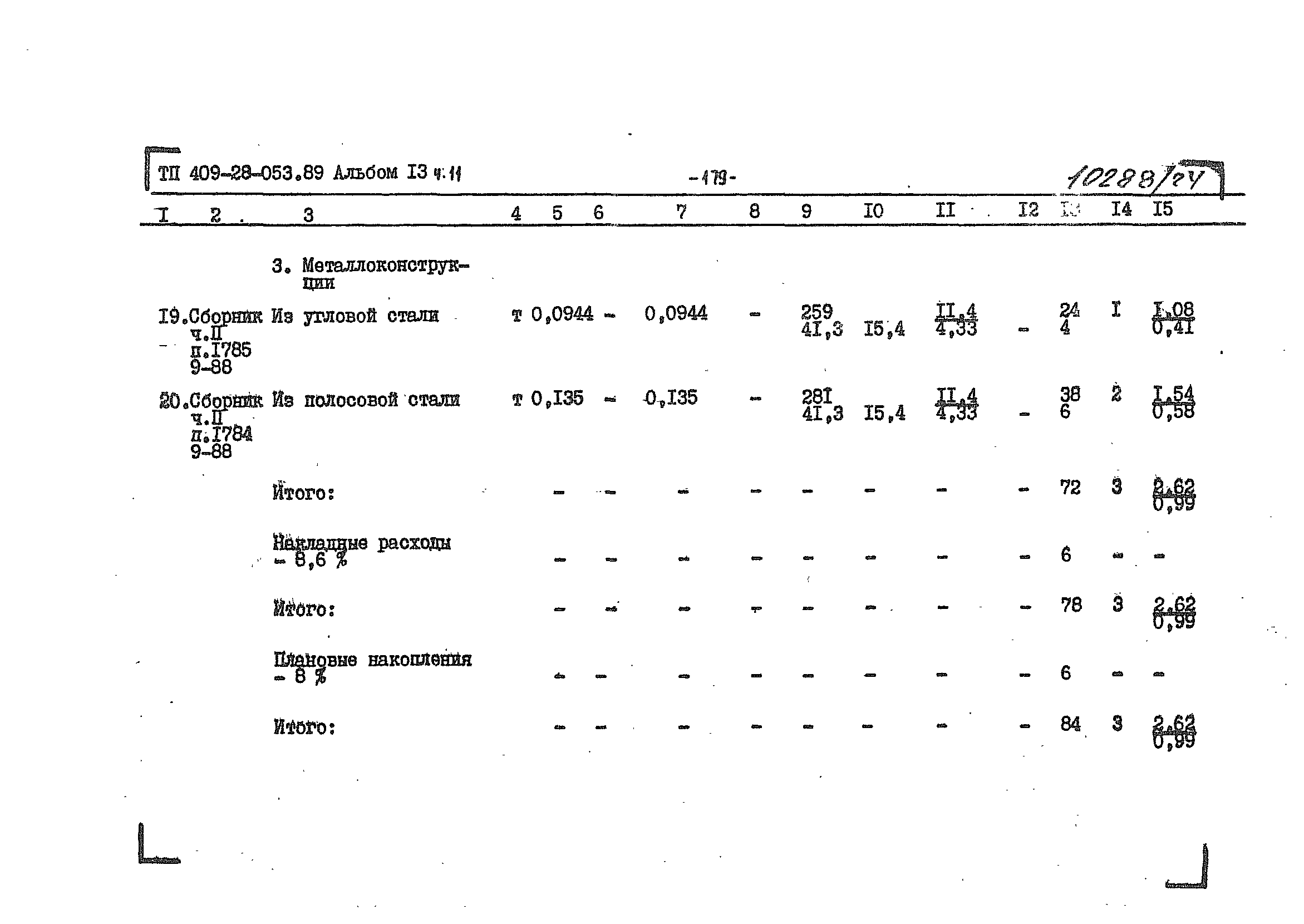 Типовые проектные решения 409-28-053.89