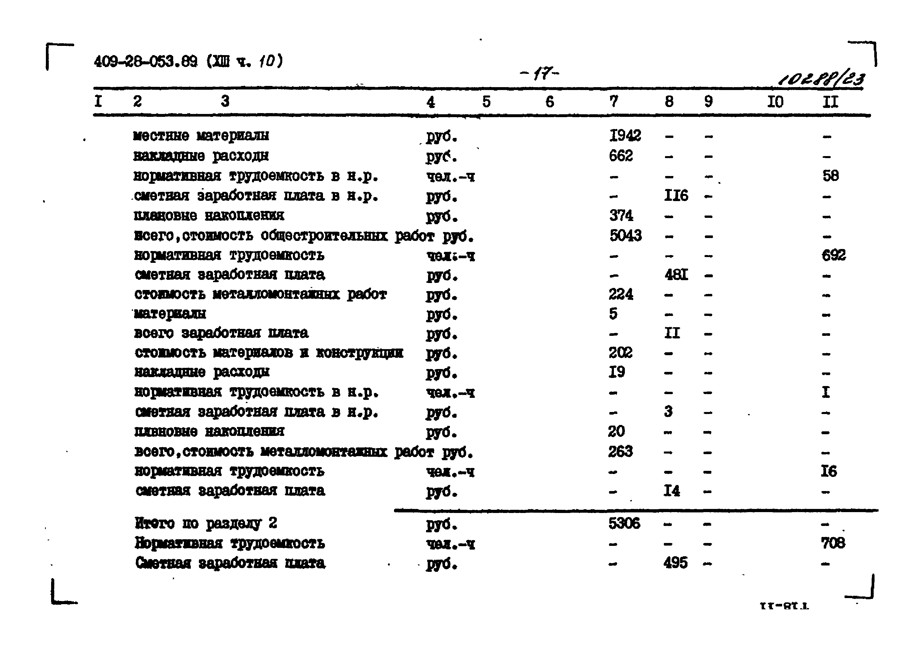 Типовые проектные решения 409-28-053.89