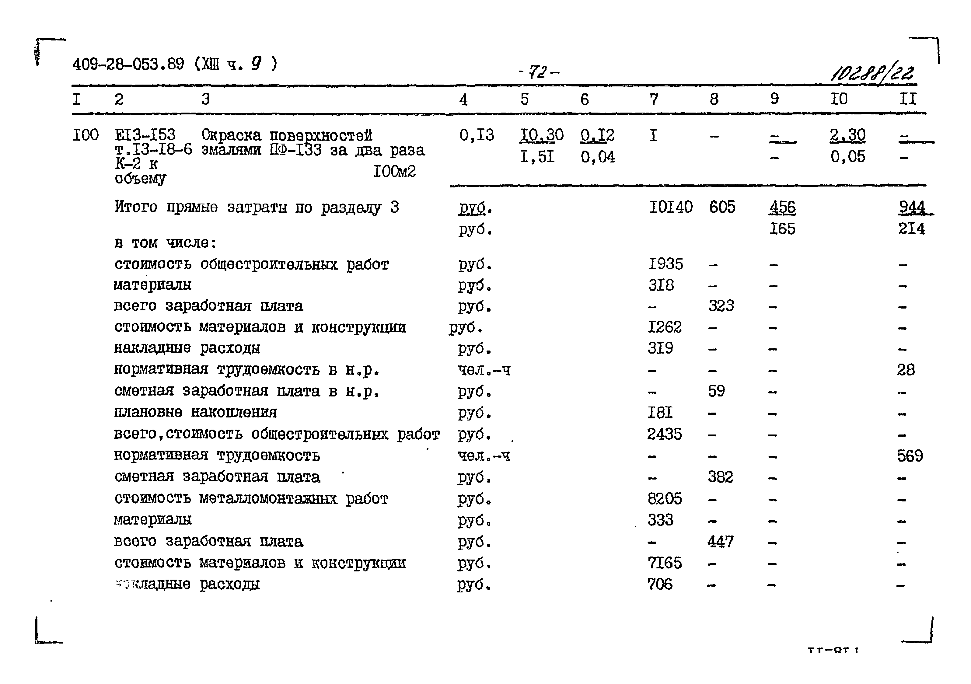 Типовые проектные решения 409-28-053.89