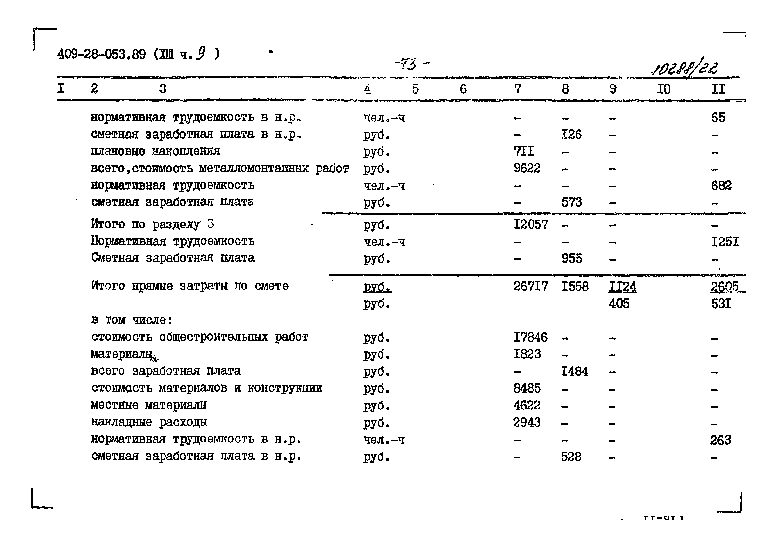 Типовые проектные решения 409-28-053.89