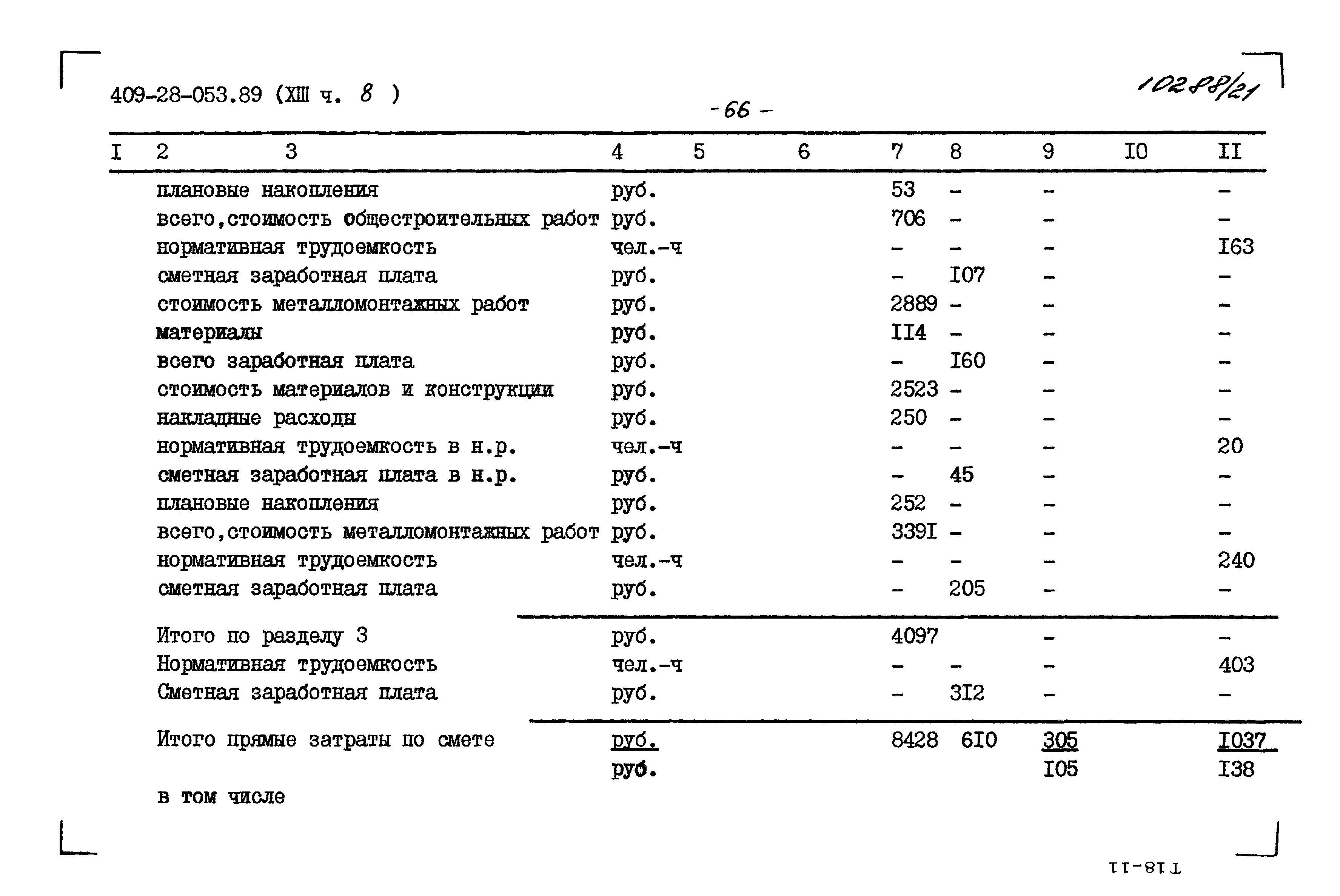 Типовые проектные решения 409-28-053.89