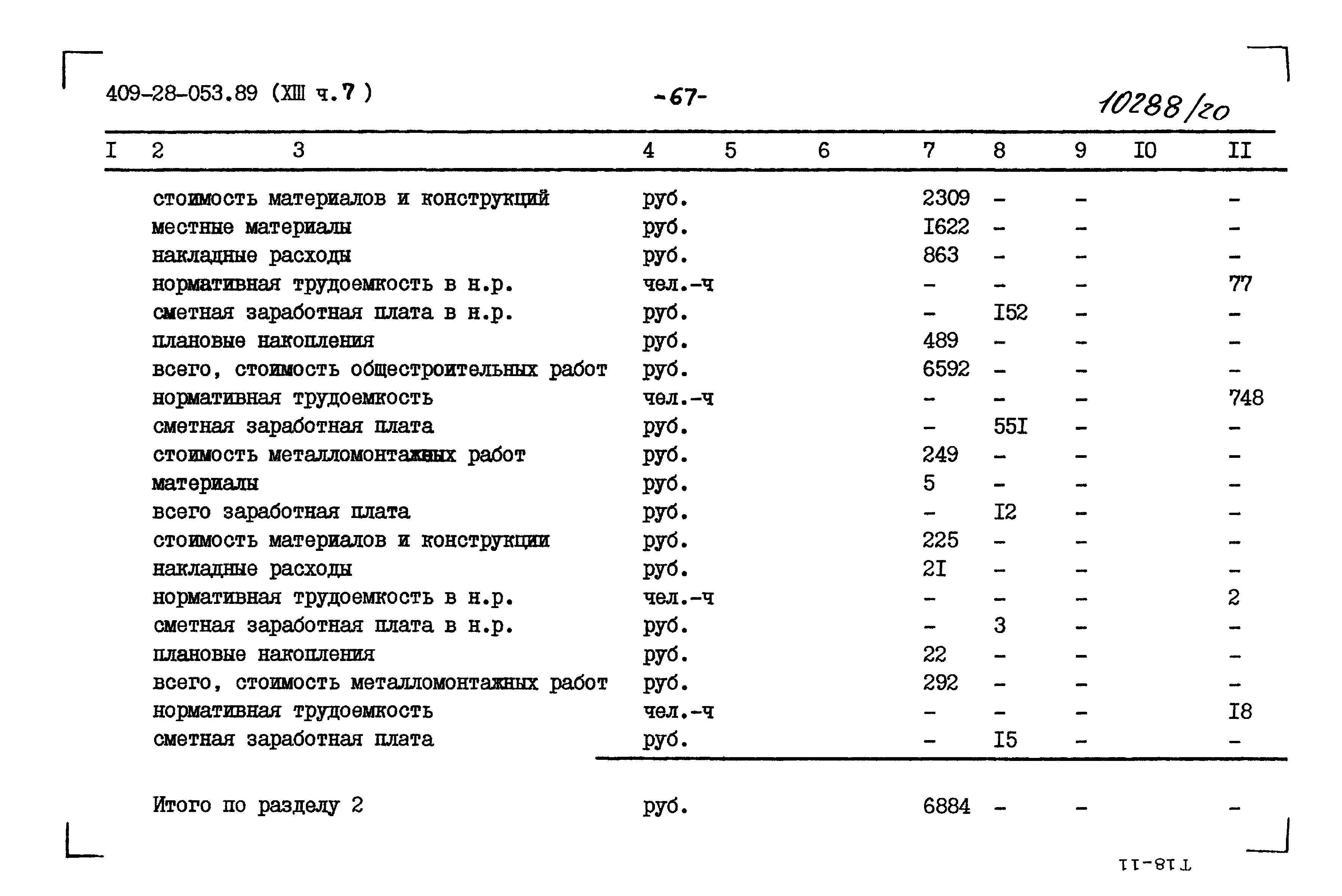 Типовые проектные решения 409-28-053.89