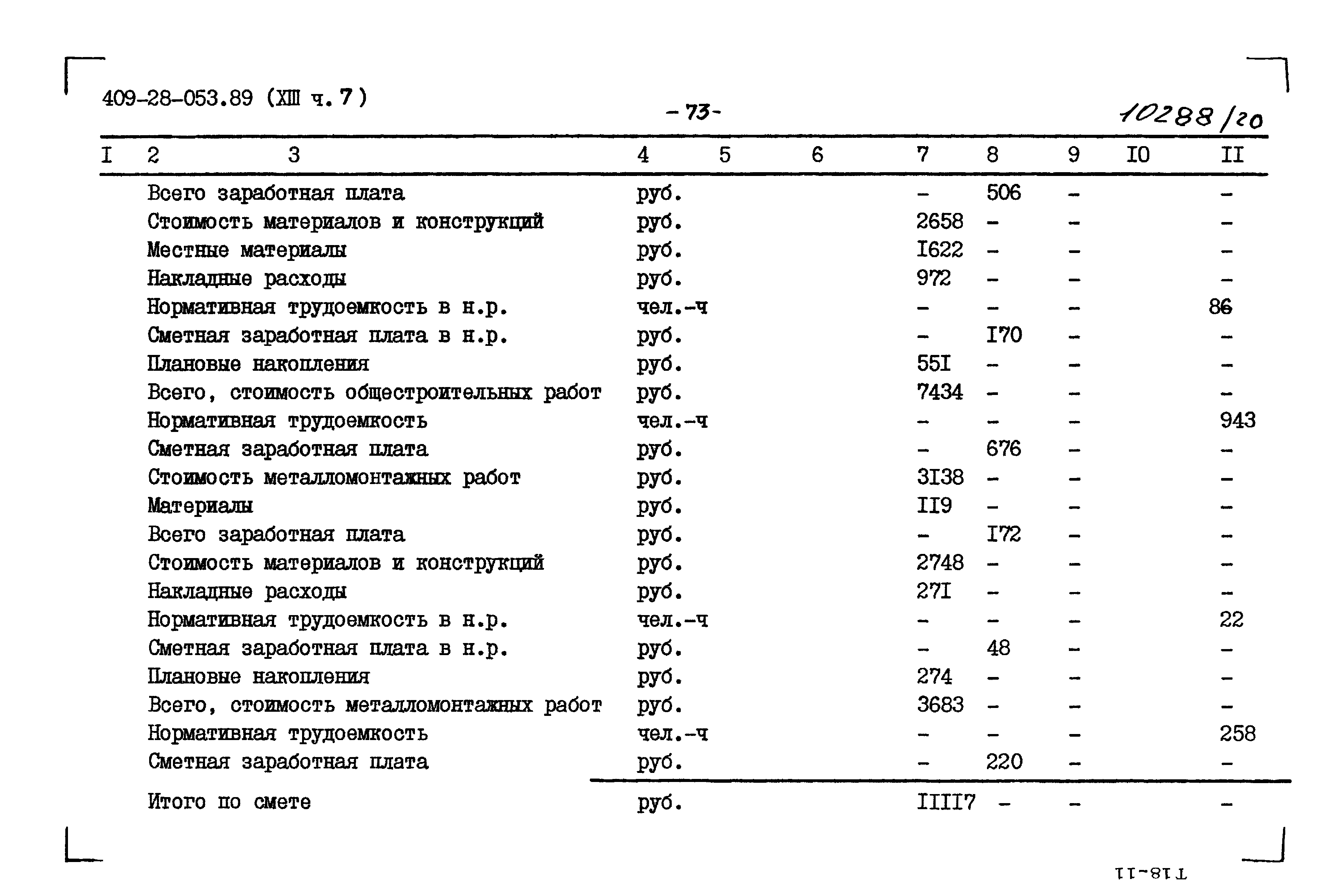 Типовые проектные решения 409-28-053.89