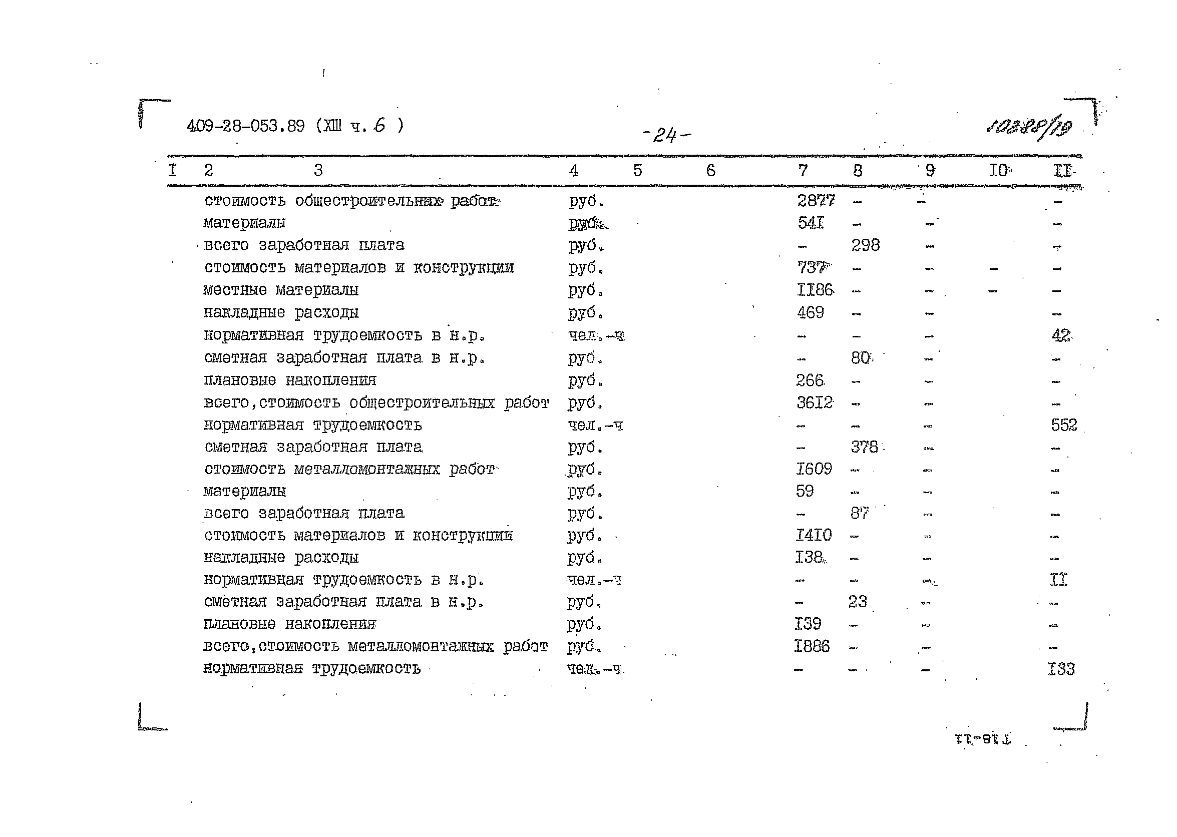 Типовые проектные решения 409-28-053.89