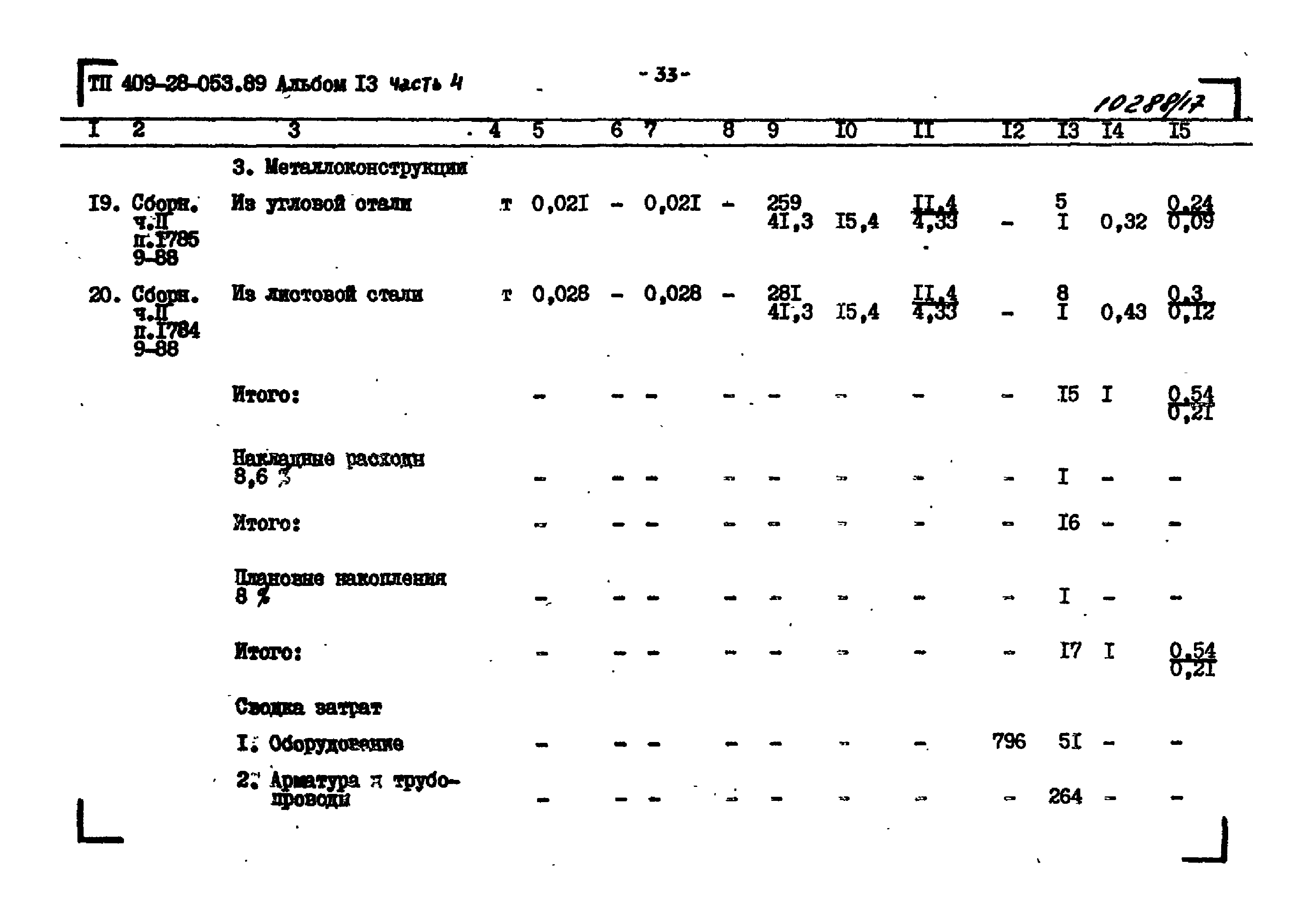 Типовые проектные решения 409-28-053.89