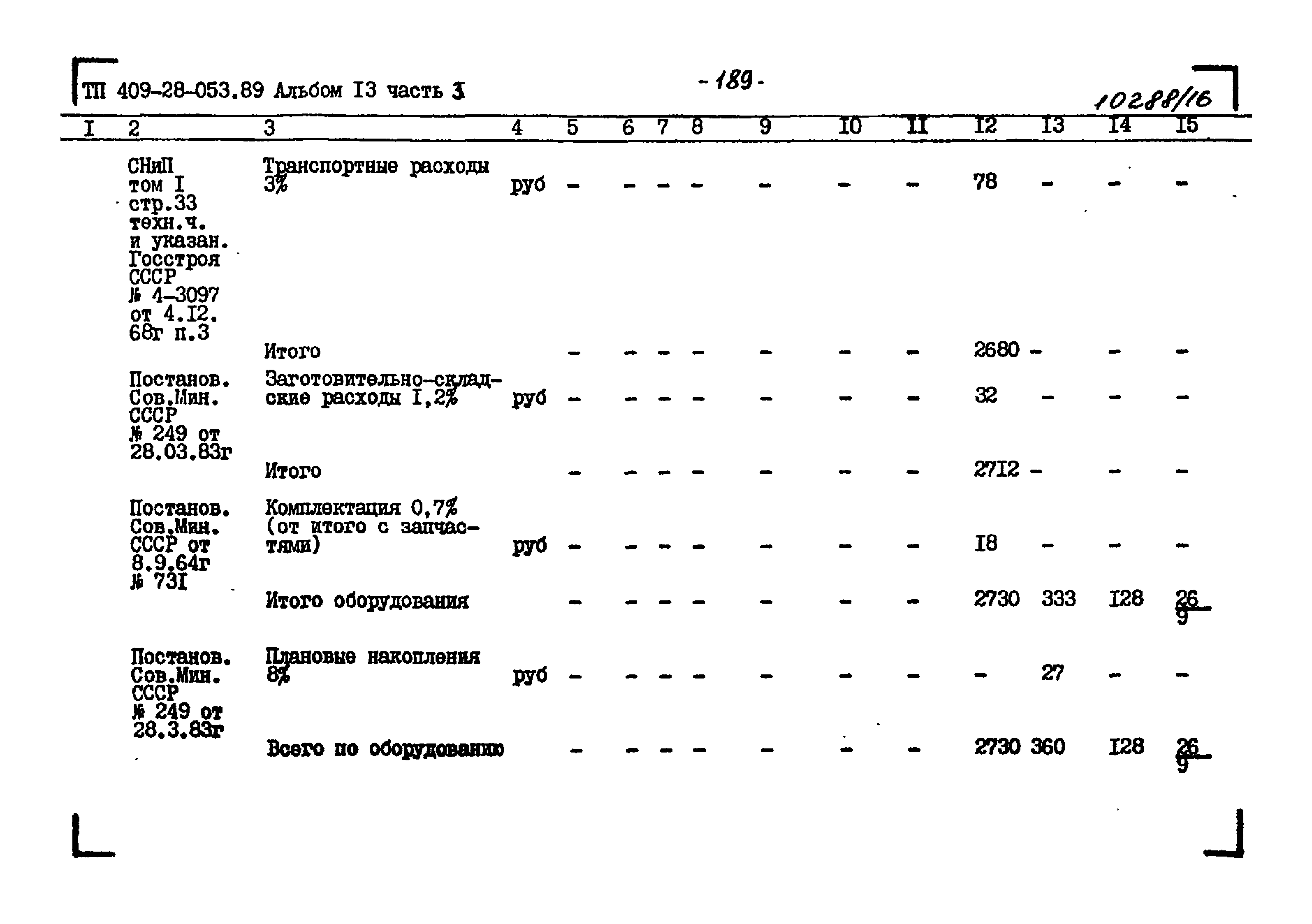 Типовые проектные решения 409-28-053.89