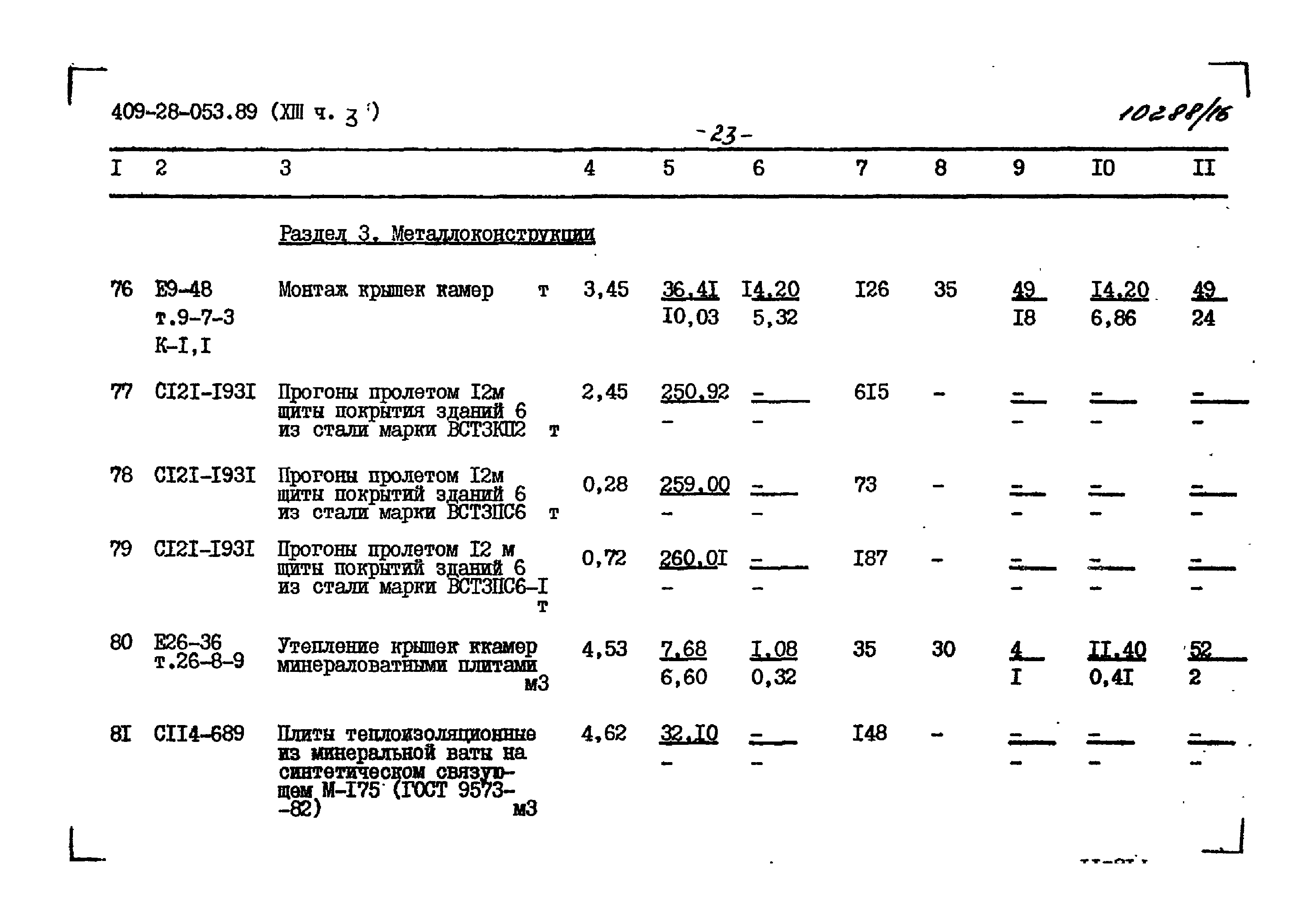 Типовые проектные решения 409-28-053.89