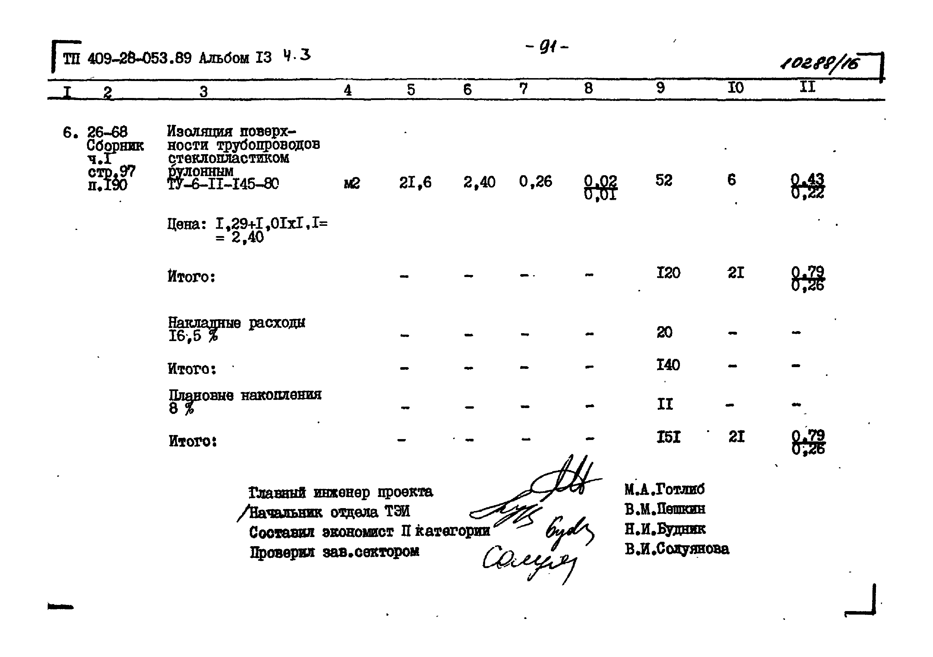 Типовые проектные решения 409-28-053.89