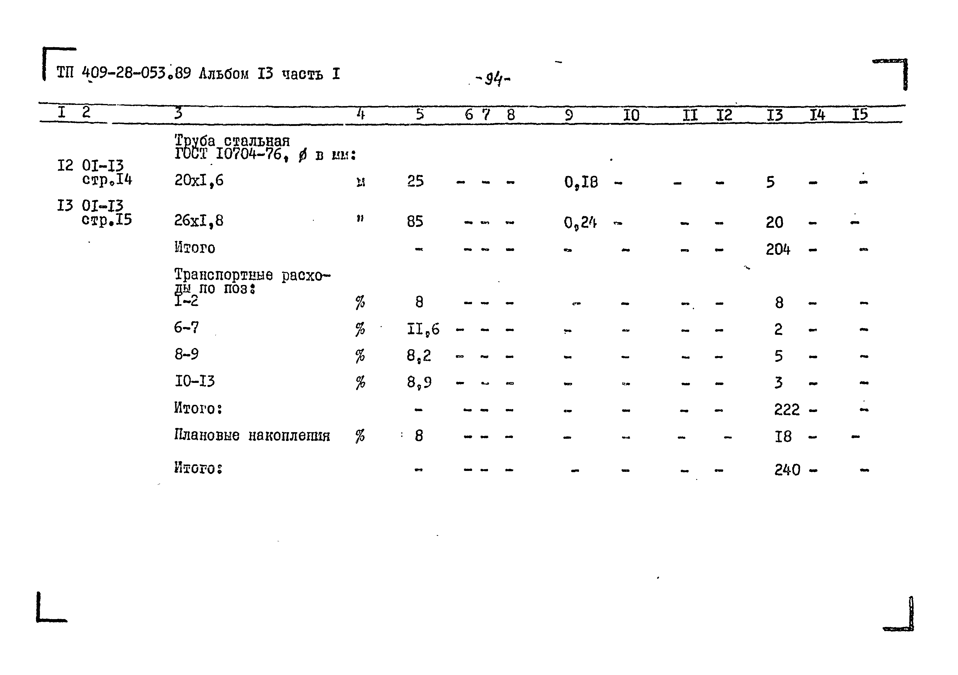 Типовые проектные решения 409-28-053.89