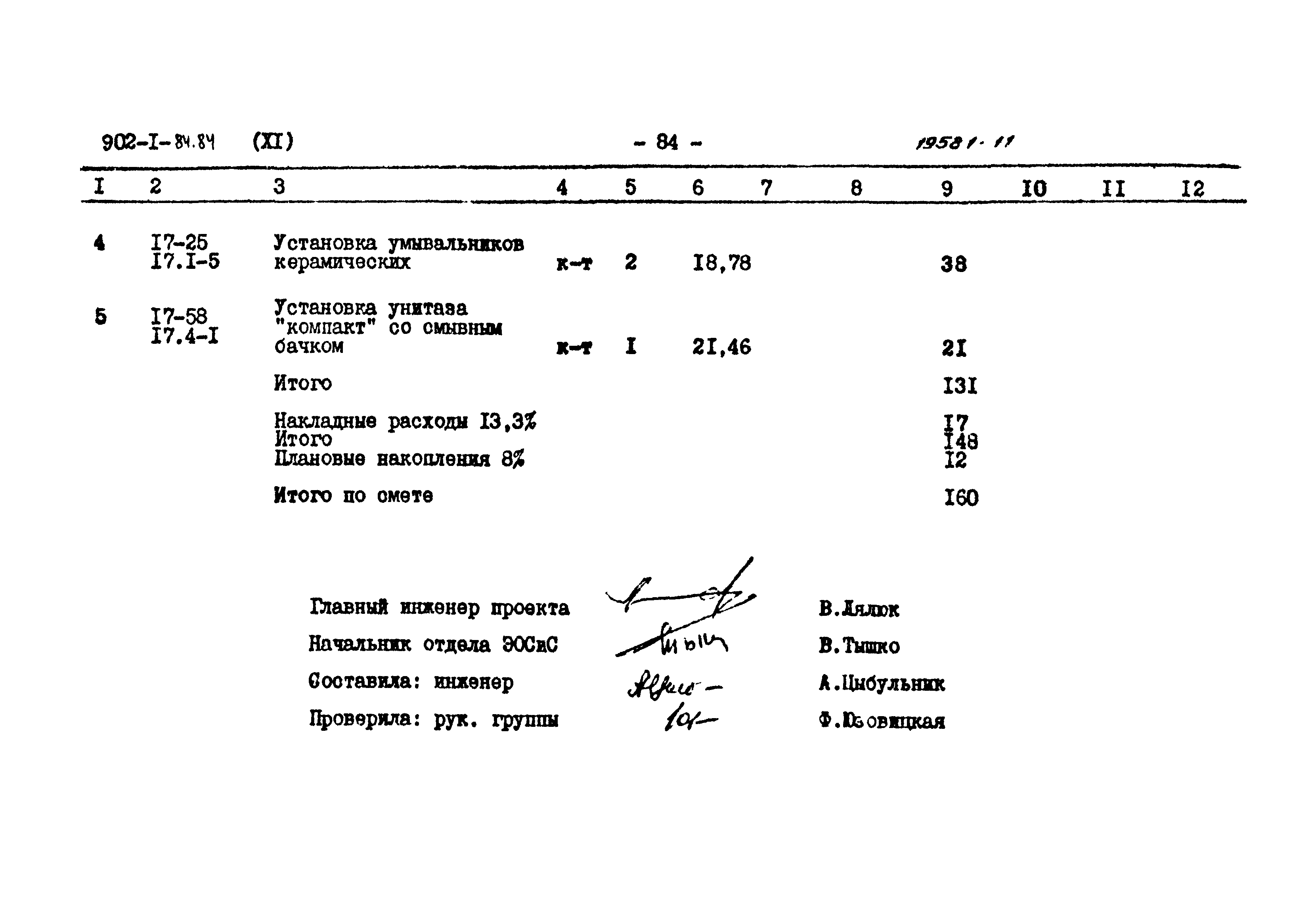 Типовой проект 902-1-84.84