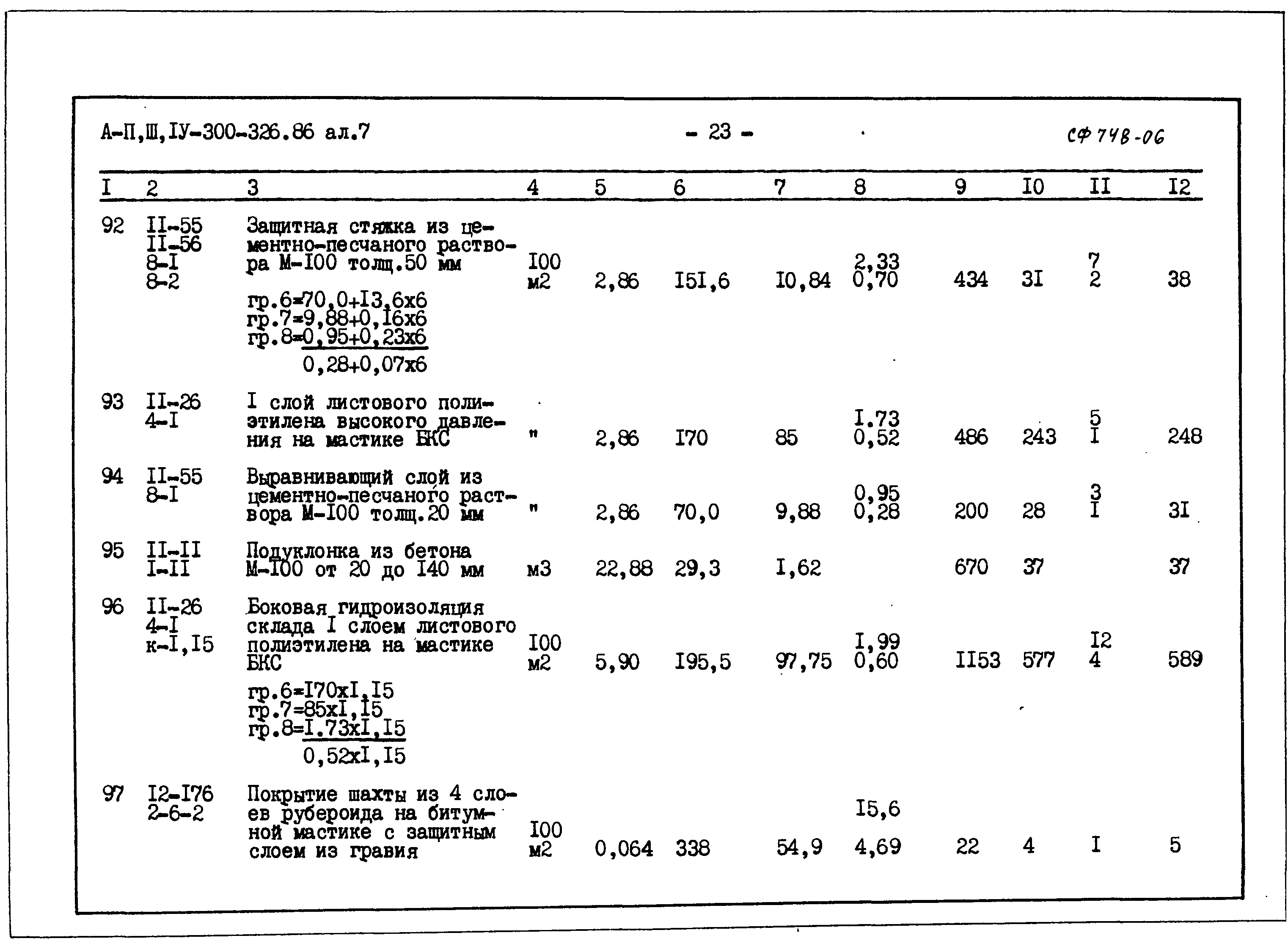 Типовой проект А-II,III,IV-300-326.86