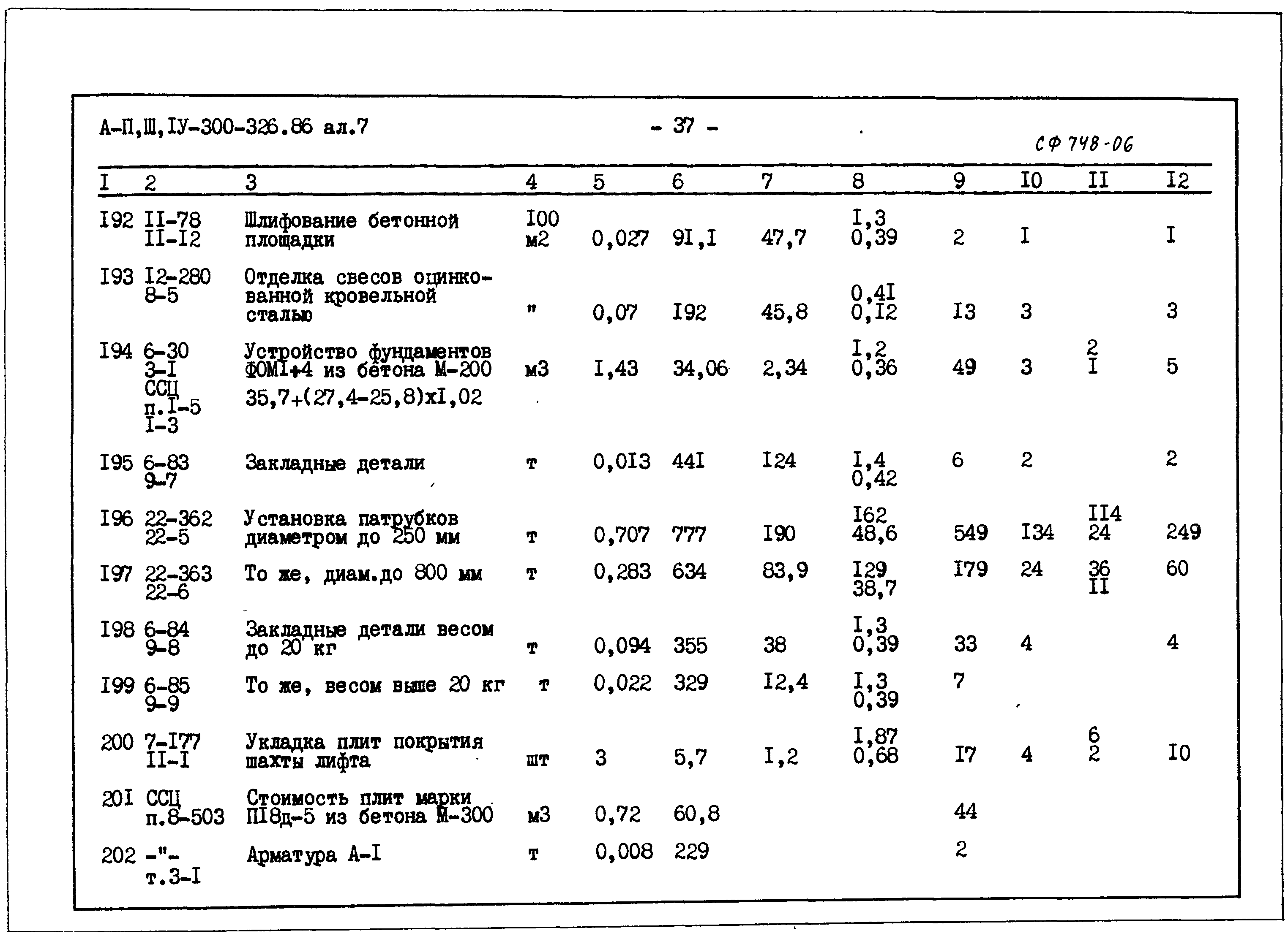 Типовой проект А-II,III,IV-300-326.86