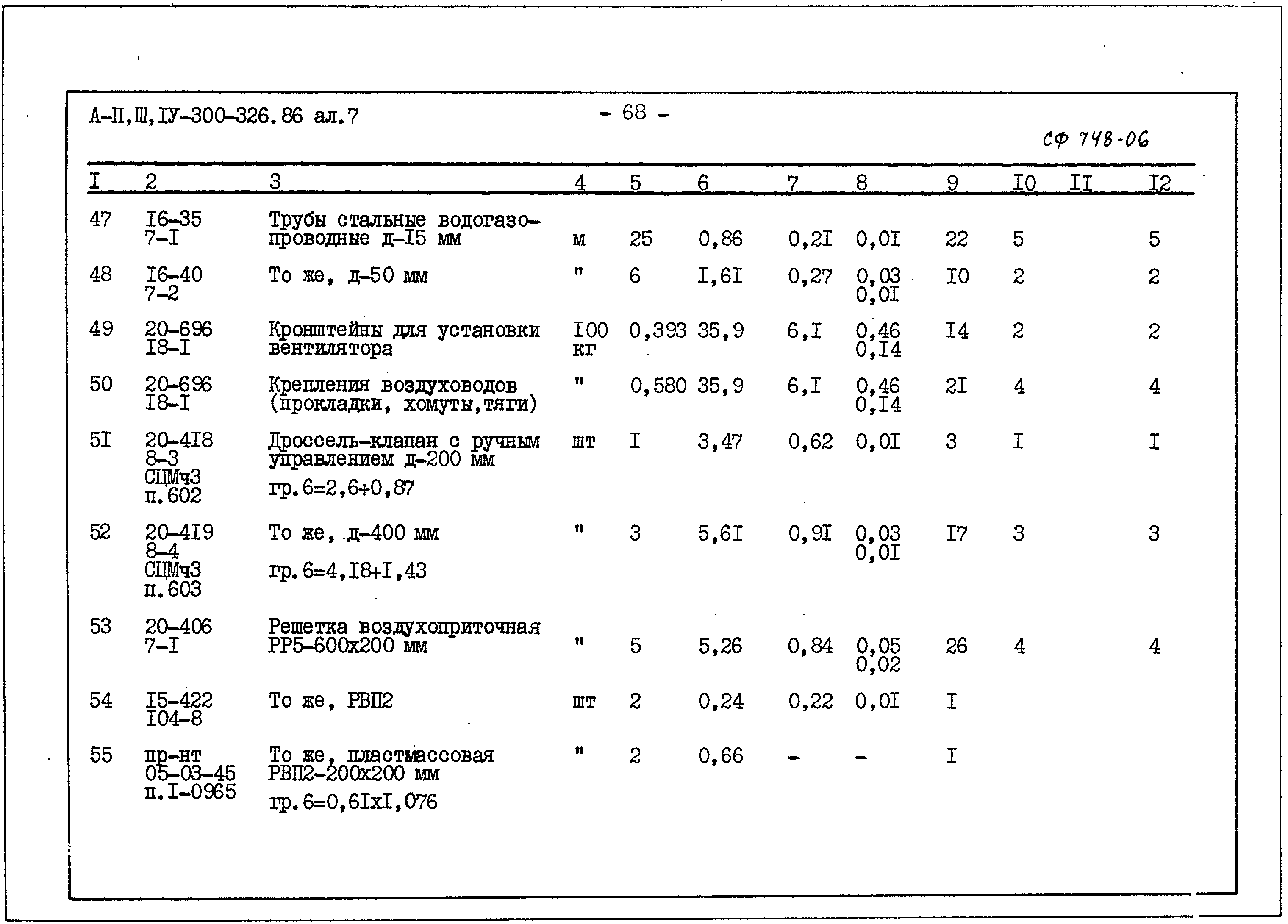 Типовой проект А-II,III,IV-300-326.86