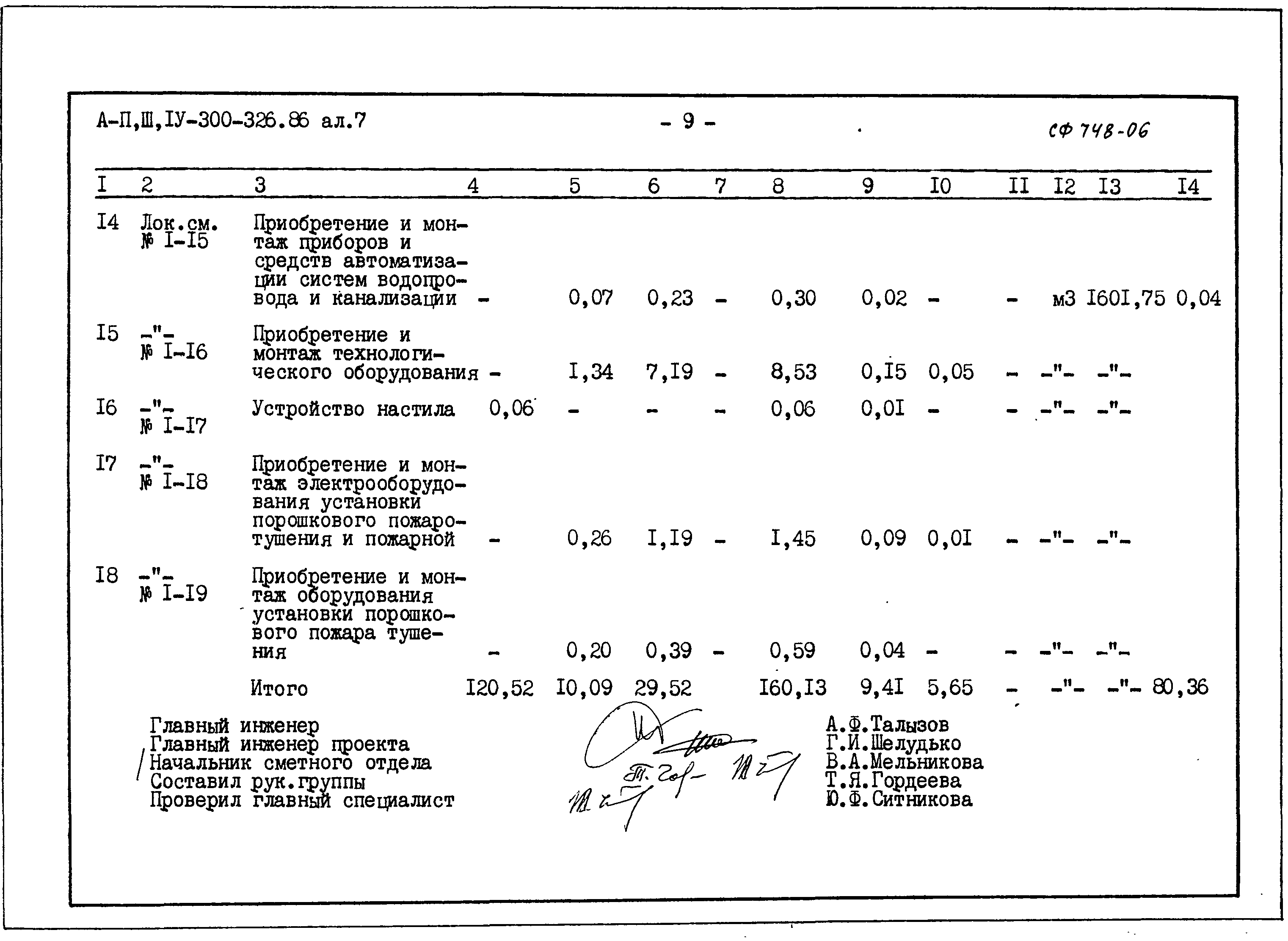 Типовой проект А-II,III,IV-300-326.86