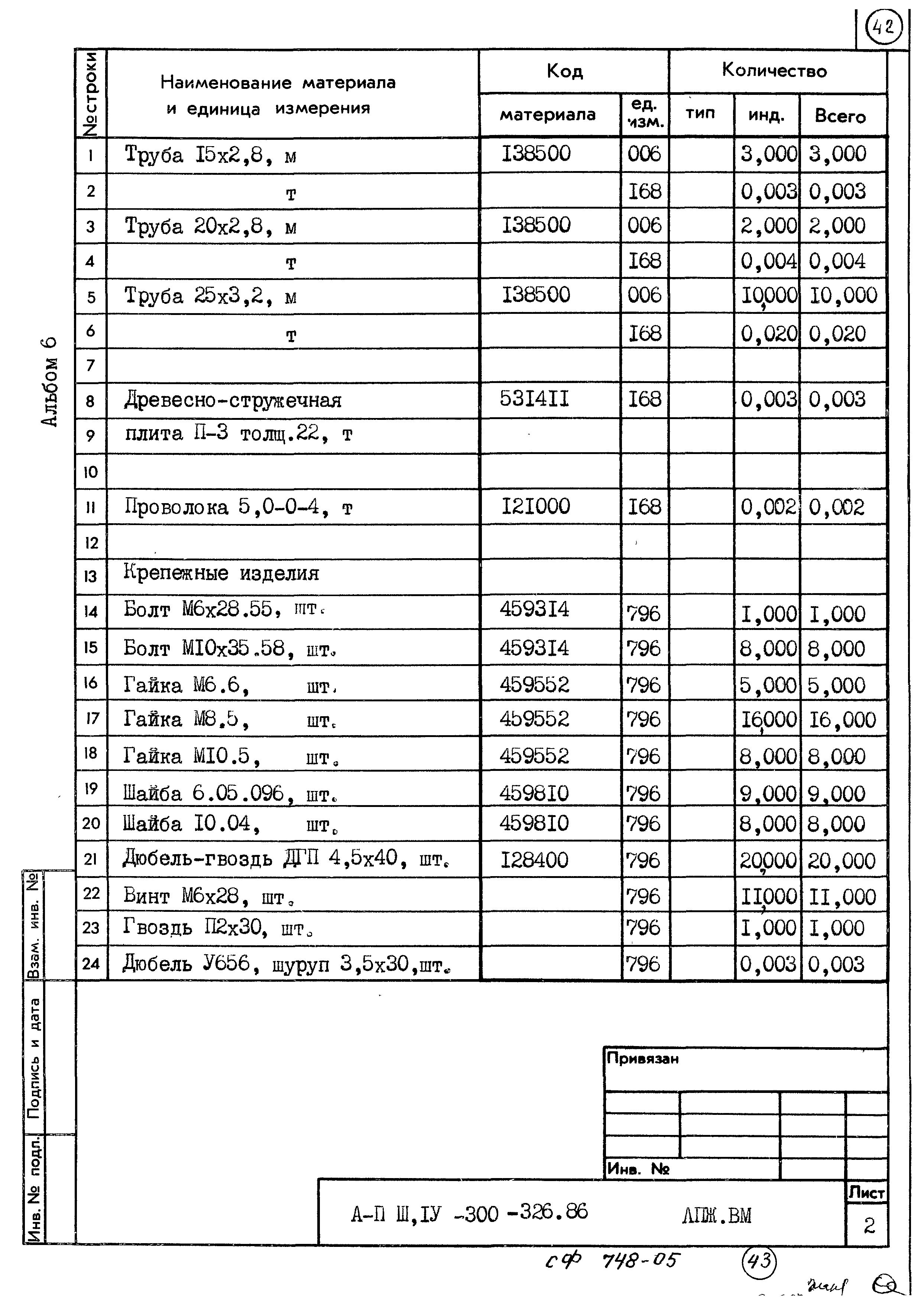 Типовой проект А-II,III,IV-300-326.86